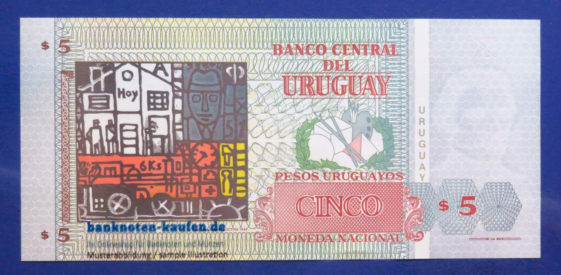 Uruguay, 5 Pesos Uruguayos, 1998, uncirculated (UNC), P-80