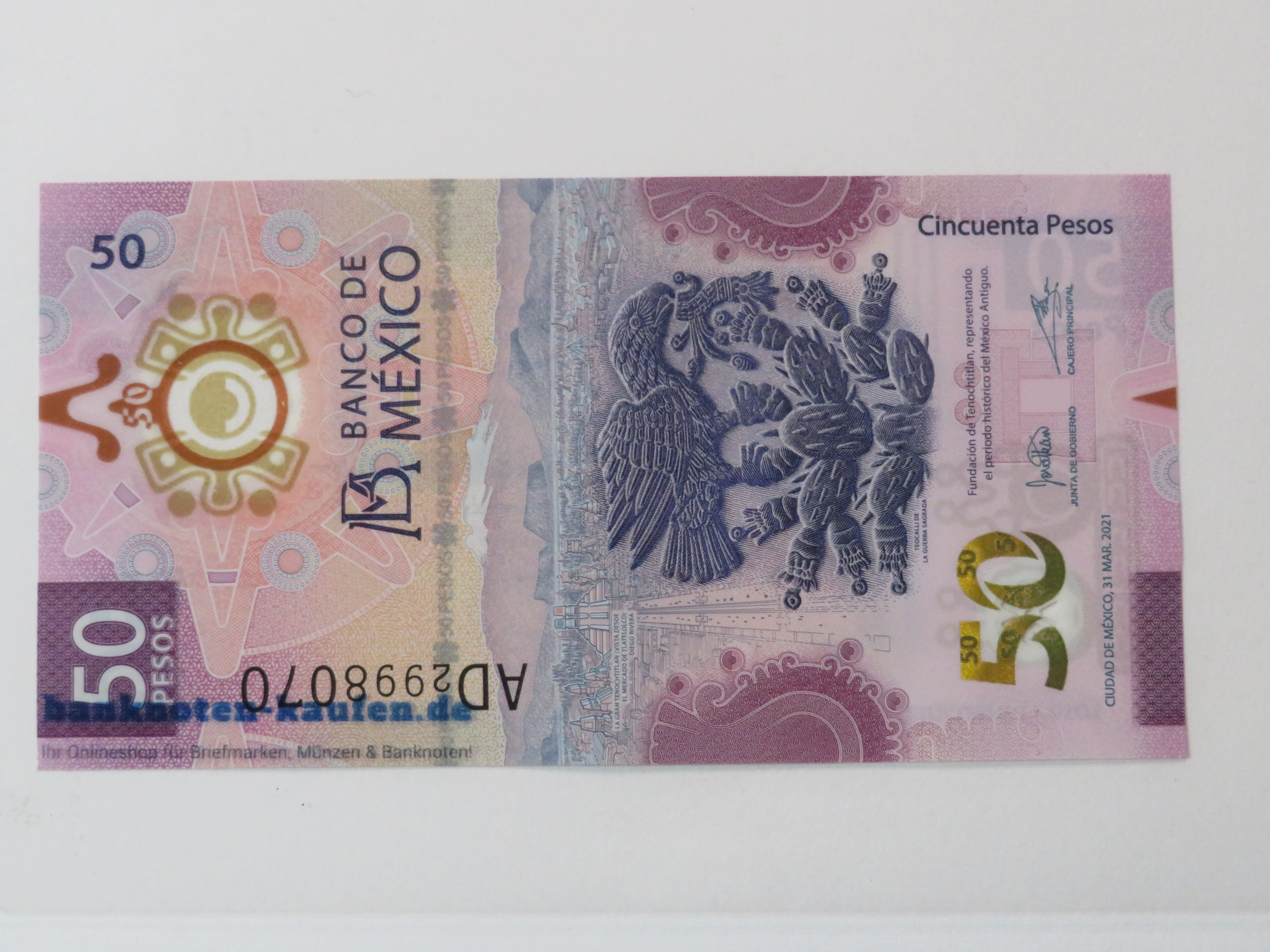 Mexico - 50 Pesos - UNC