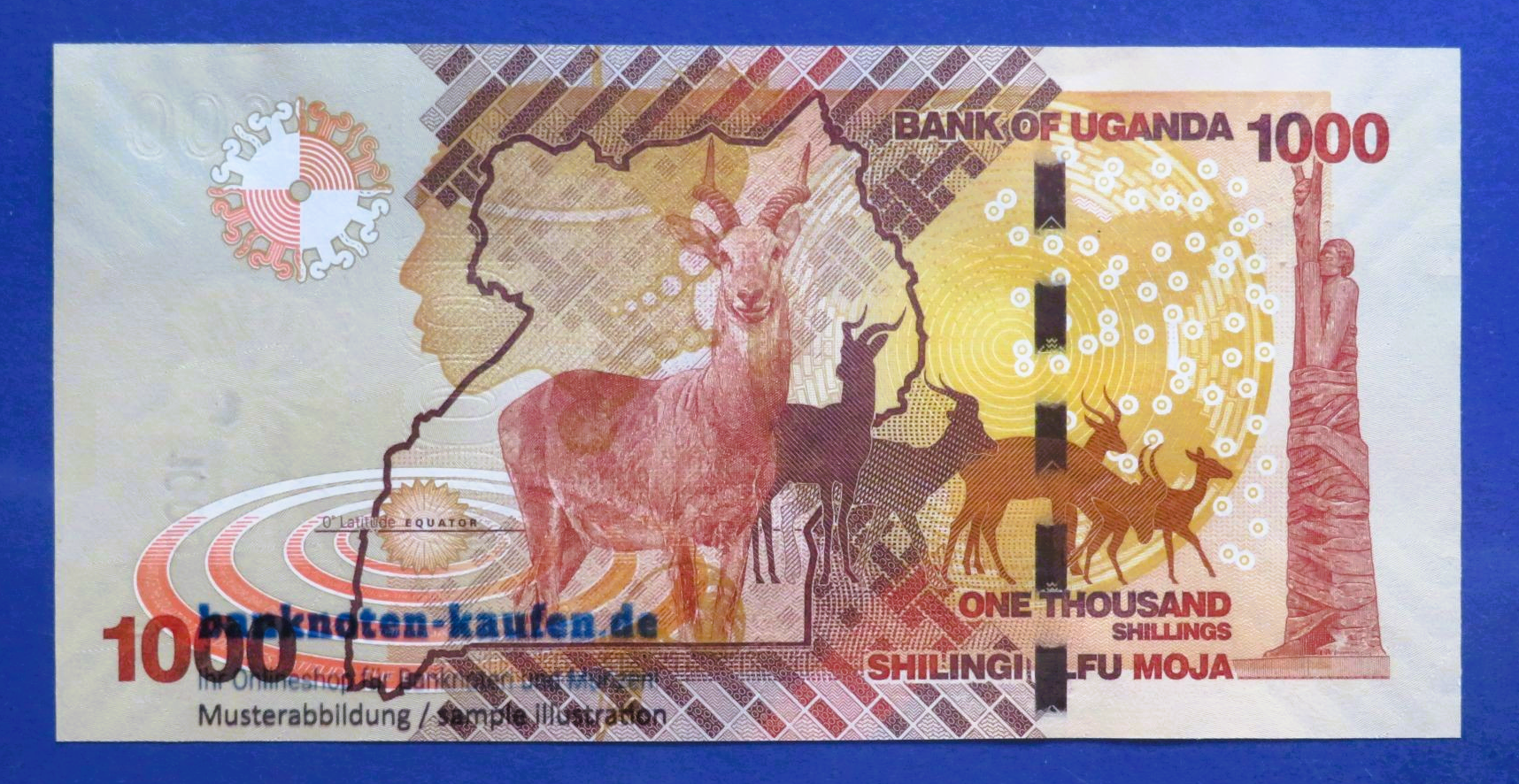 Uganda - 1,000 Shillings, 2021, uncirculated (UNC), P-49f