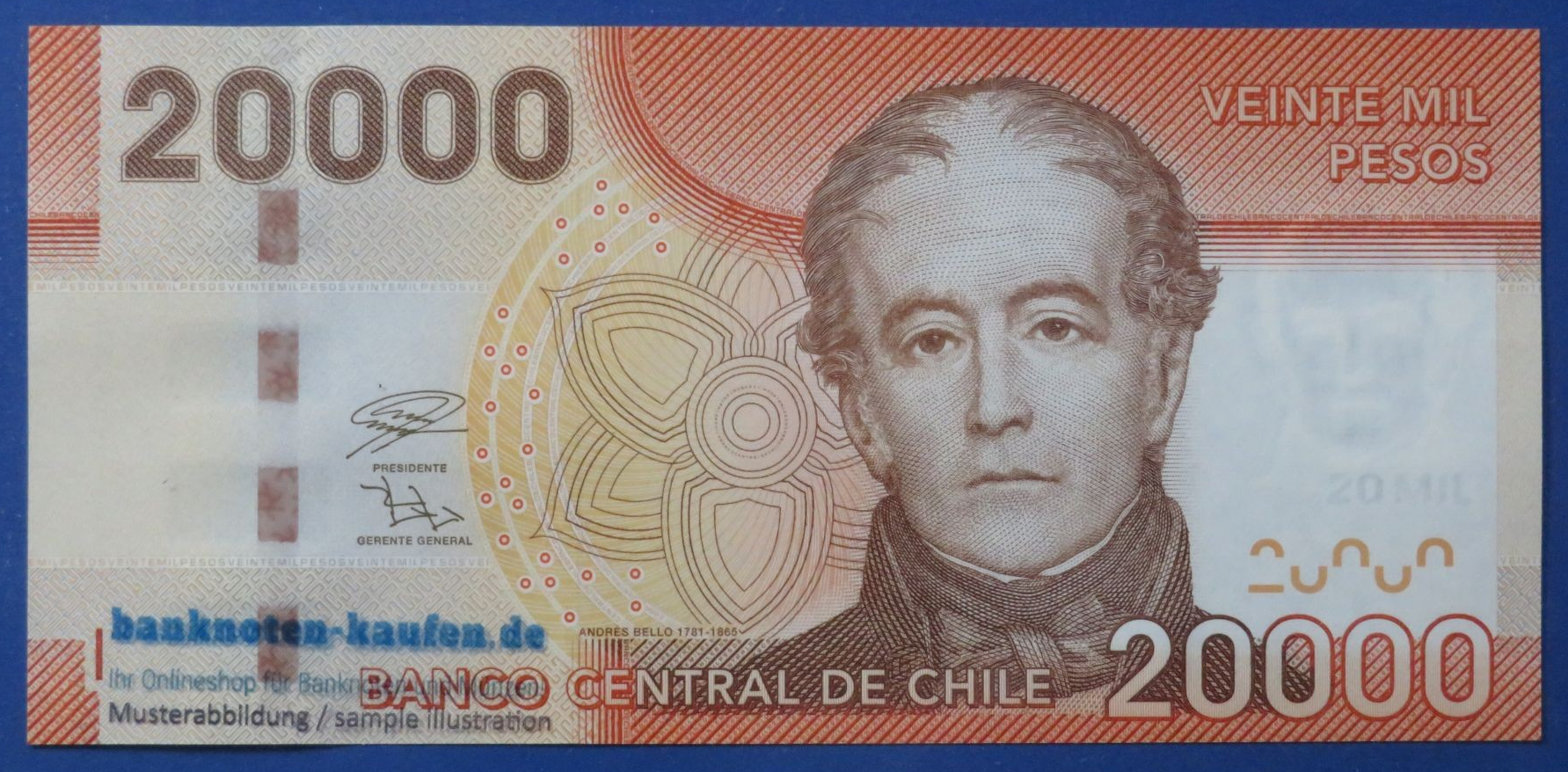 Chile - 20,000 Pesos, 2019, uncirculated (UNC), P-165