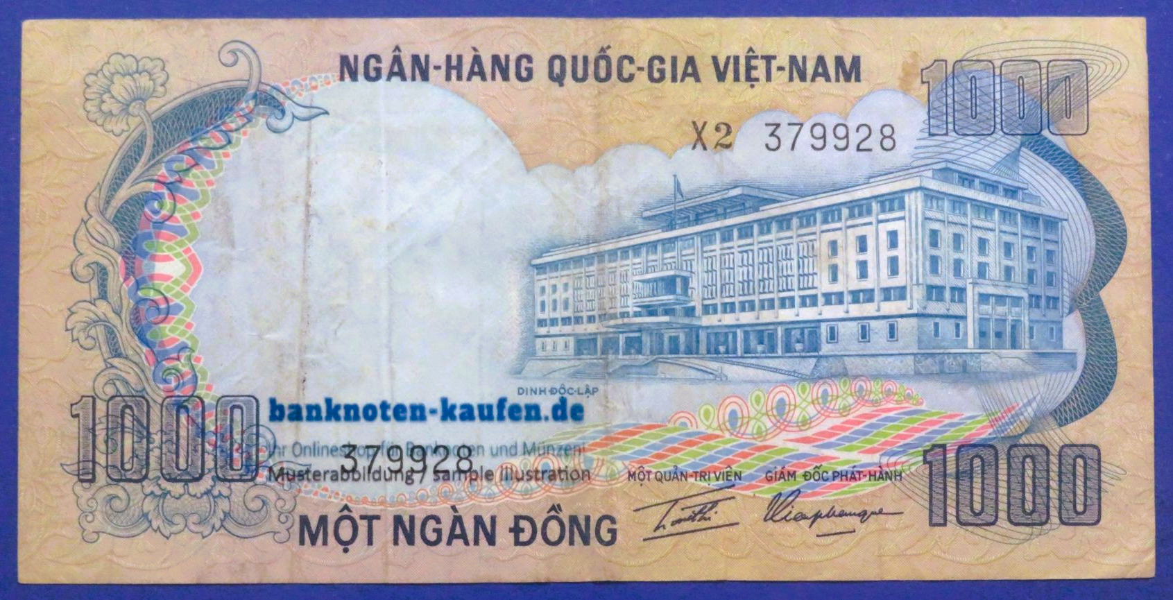 South Viet Nam - 1,000 Dong, 1972ND, circulated (USED / VF), P-34
