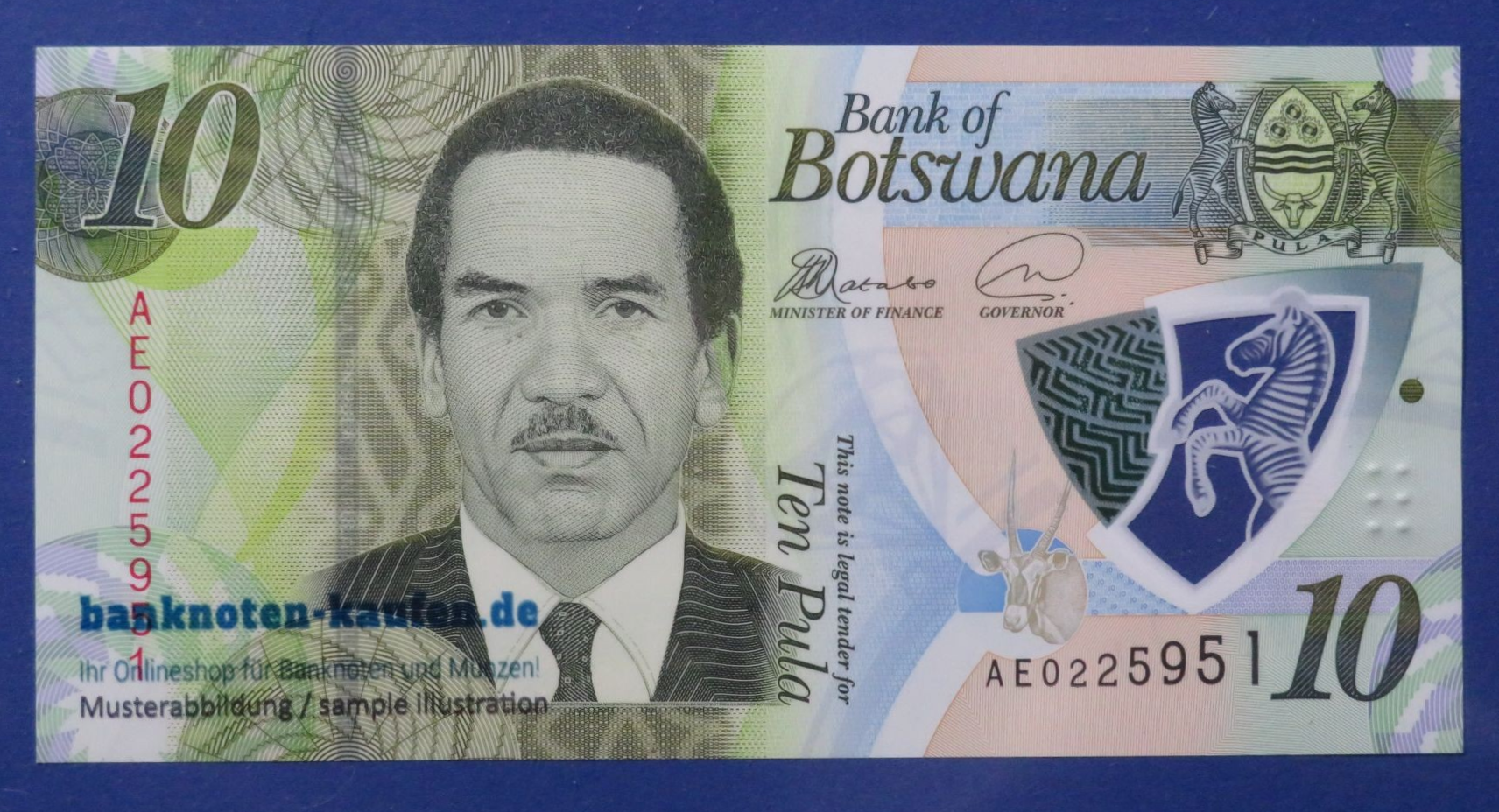Botswana, 10 Pula, 2018ND, uncirculated (UNC), Polymer, P-35