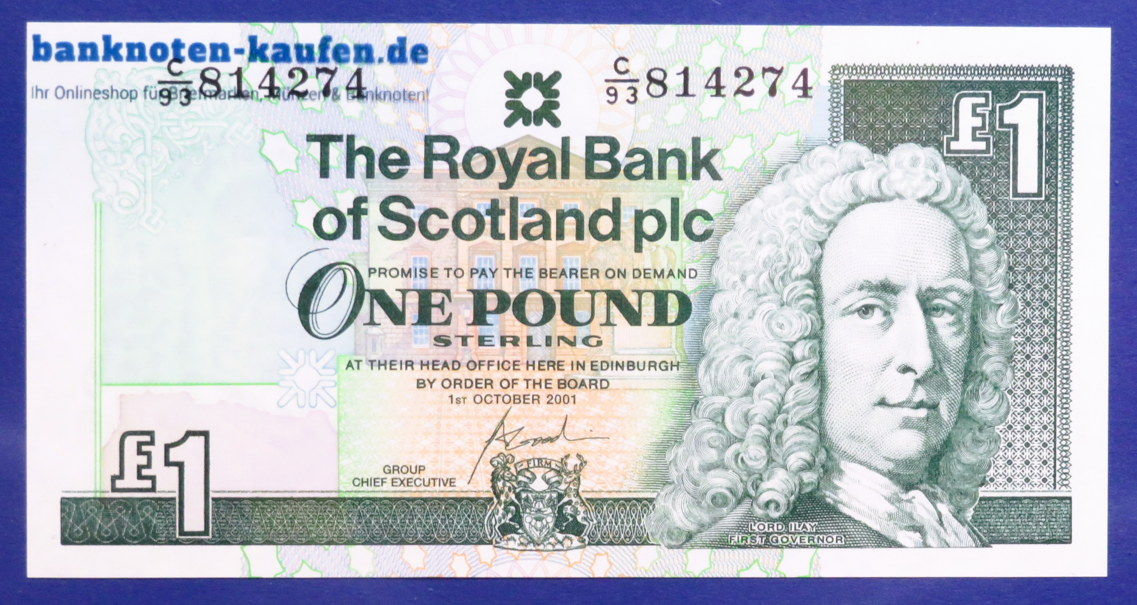 Scotland, 1 Pound, 2001, uncirculated (UNC), P-351e