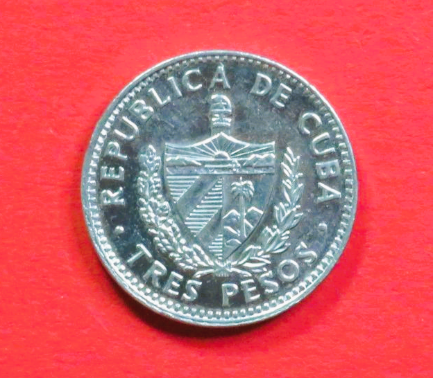 Karibik:  3 Pesos, 1992-2002, gebraucht (used / ss+), # C34a