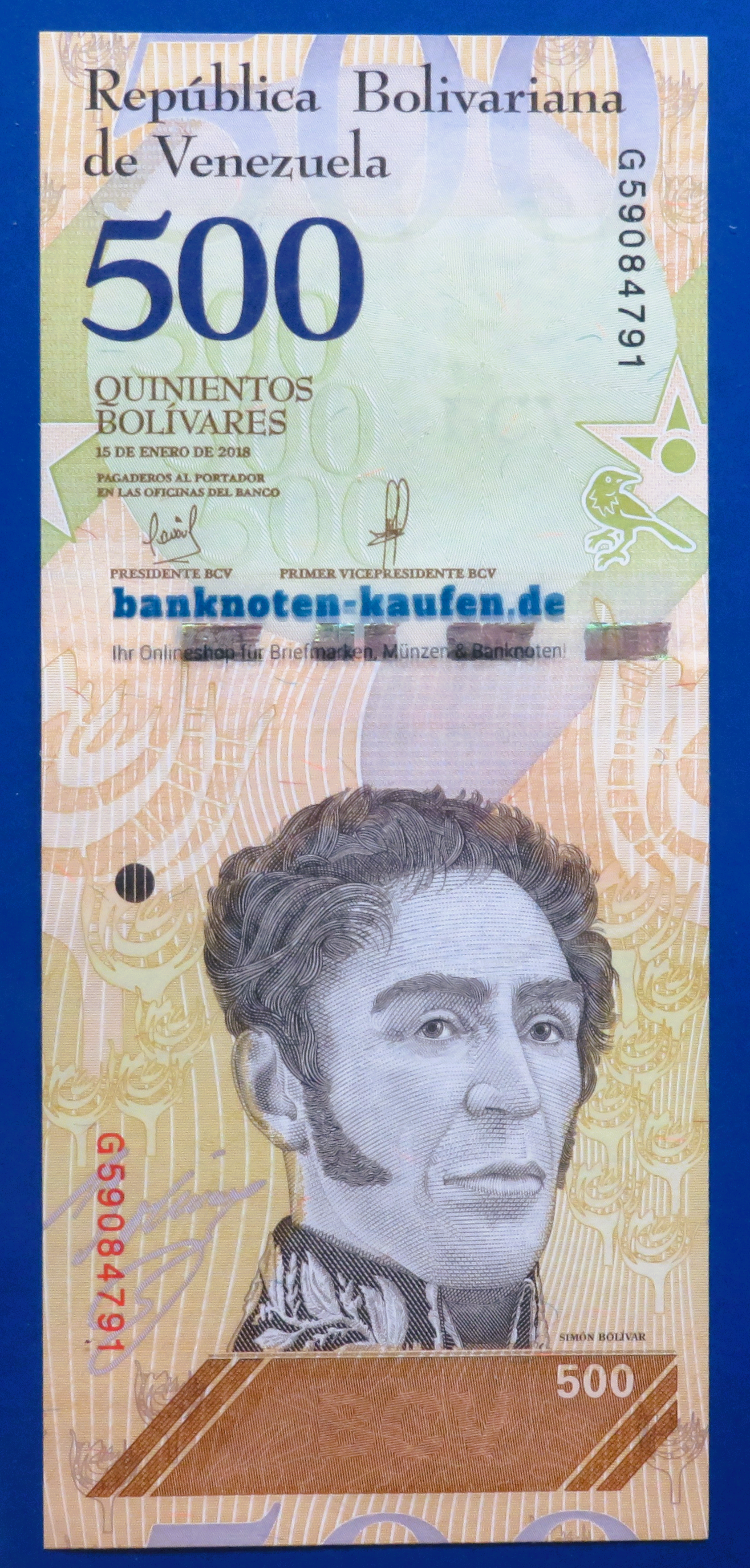 Venezuela, 500 Bolivares Soberano, 2018, uncirculated (UNC), P-108