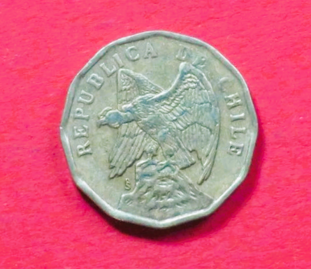 Chile: 10 Centavos, 1975, circulated (used / vf), # 52