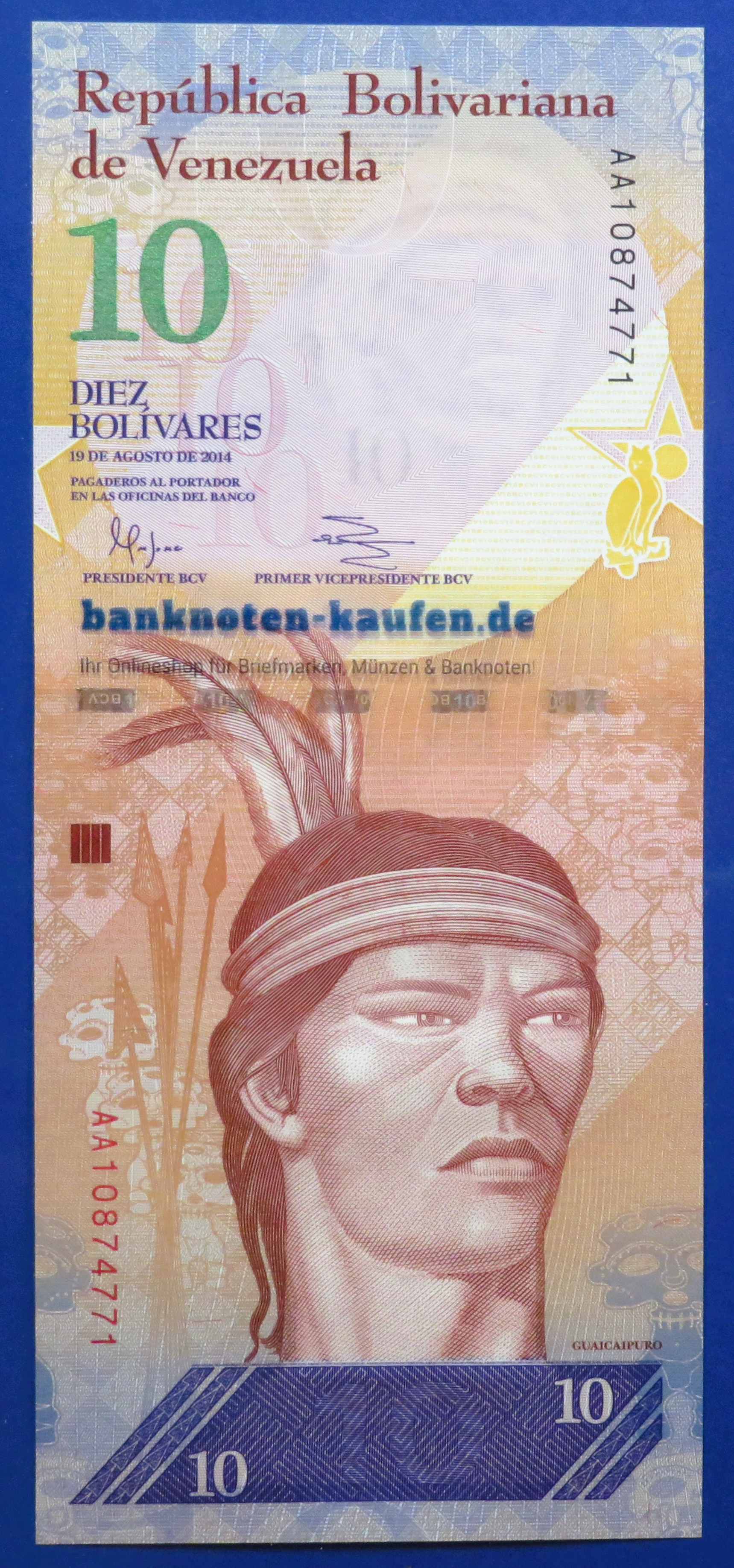 Venezuela, 10 Bolivares fuerte, 2014, uncirculated (UNC), P-90