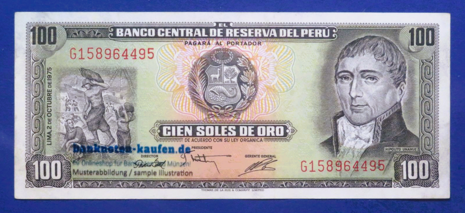 Peru, 100 Soles de Oro, 1975, extremely fine (XF), P-108