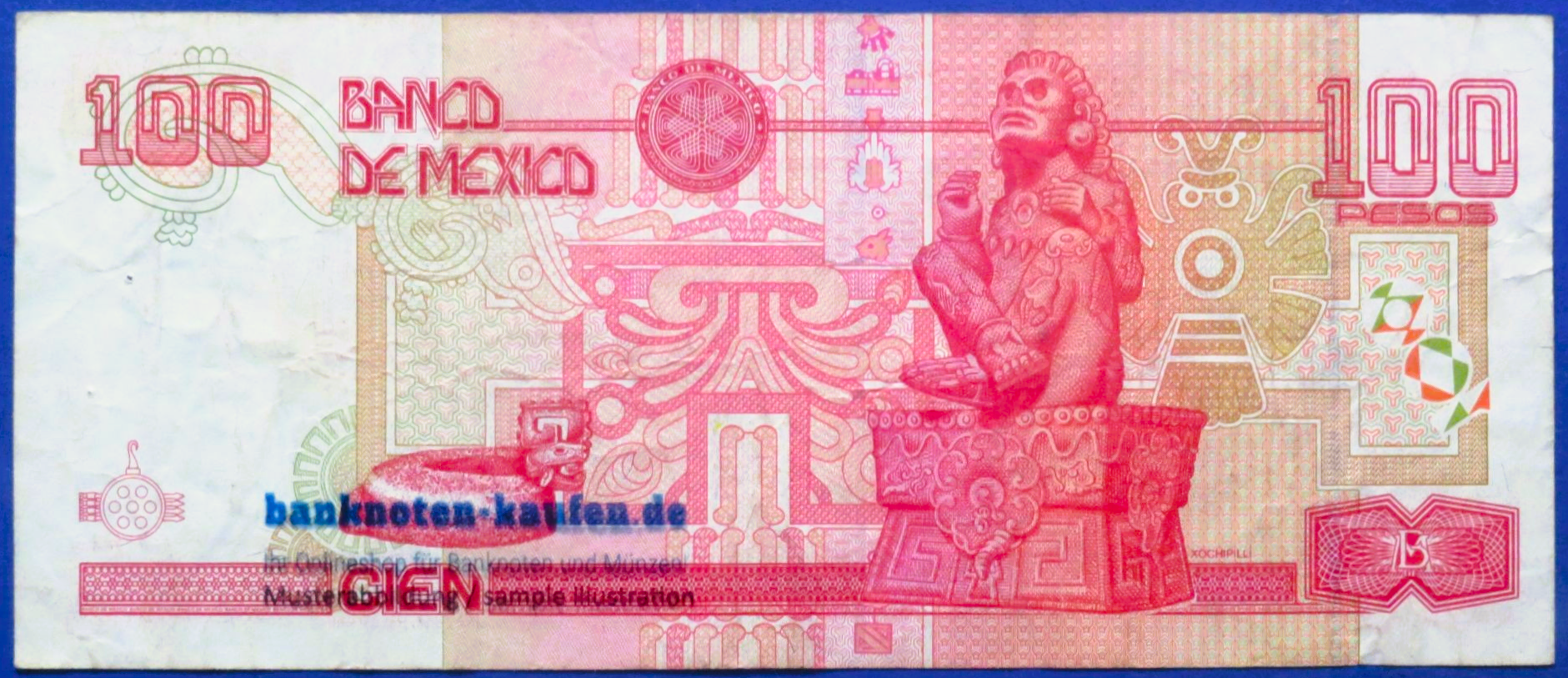 Mexiko, 100 Pesos, 1996, gebraucht (USED / F+), P-108b