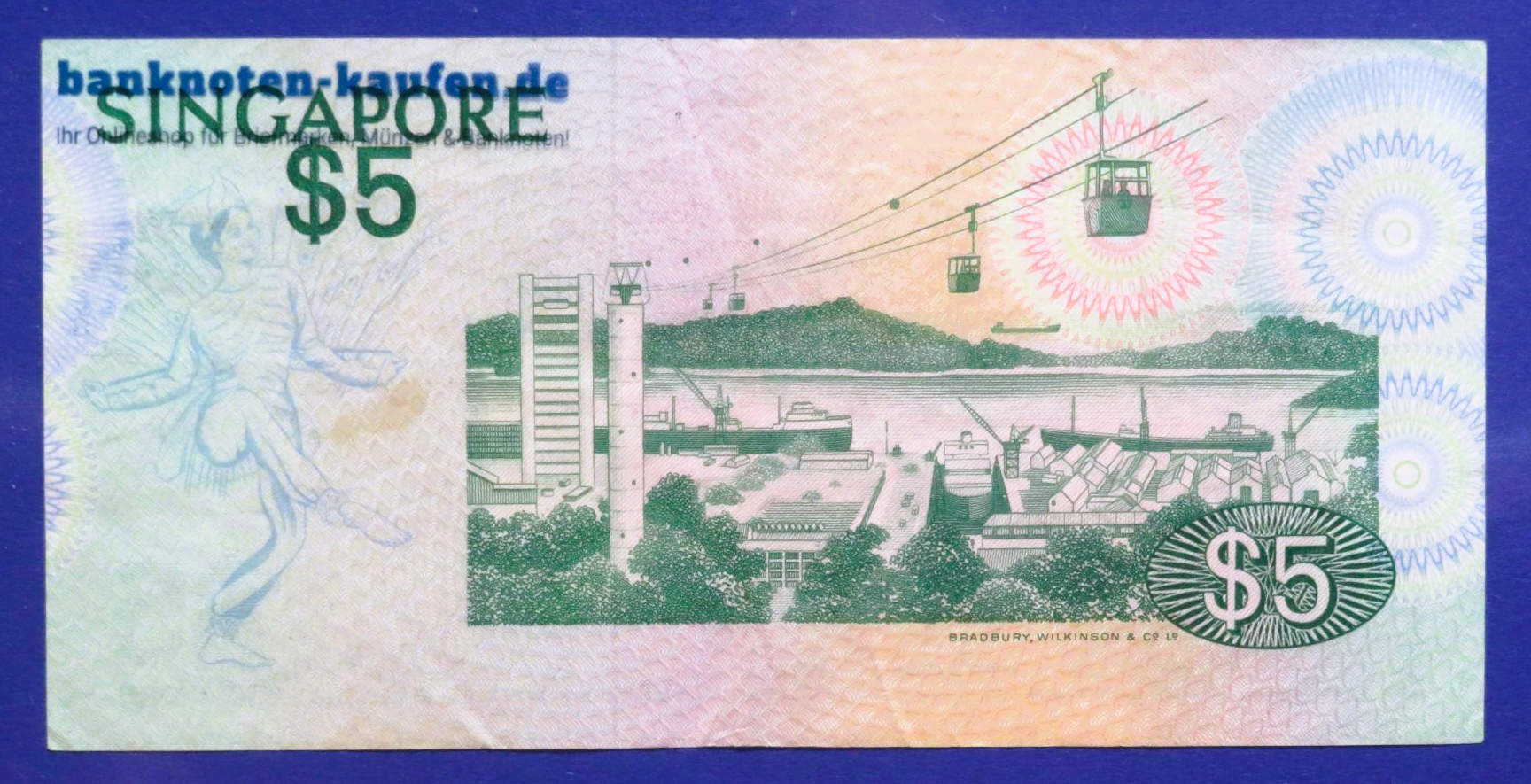 Singapore, 5 Dollars, 1976ND, circulated (USED / VF), P-10