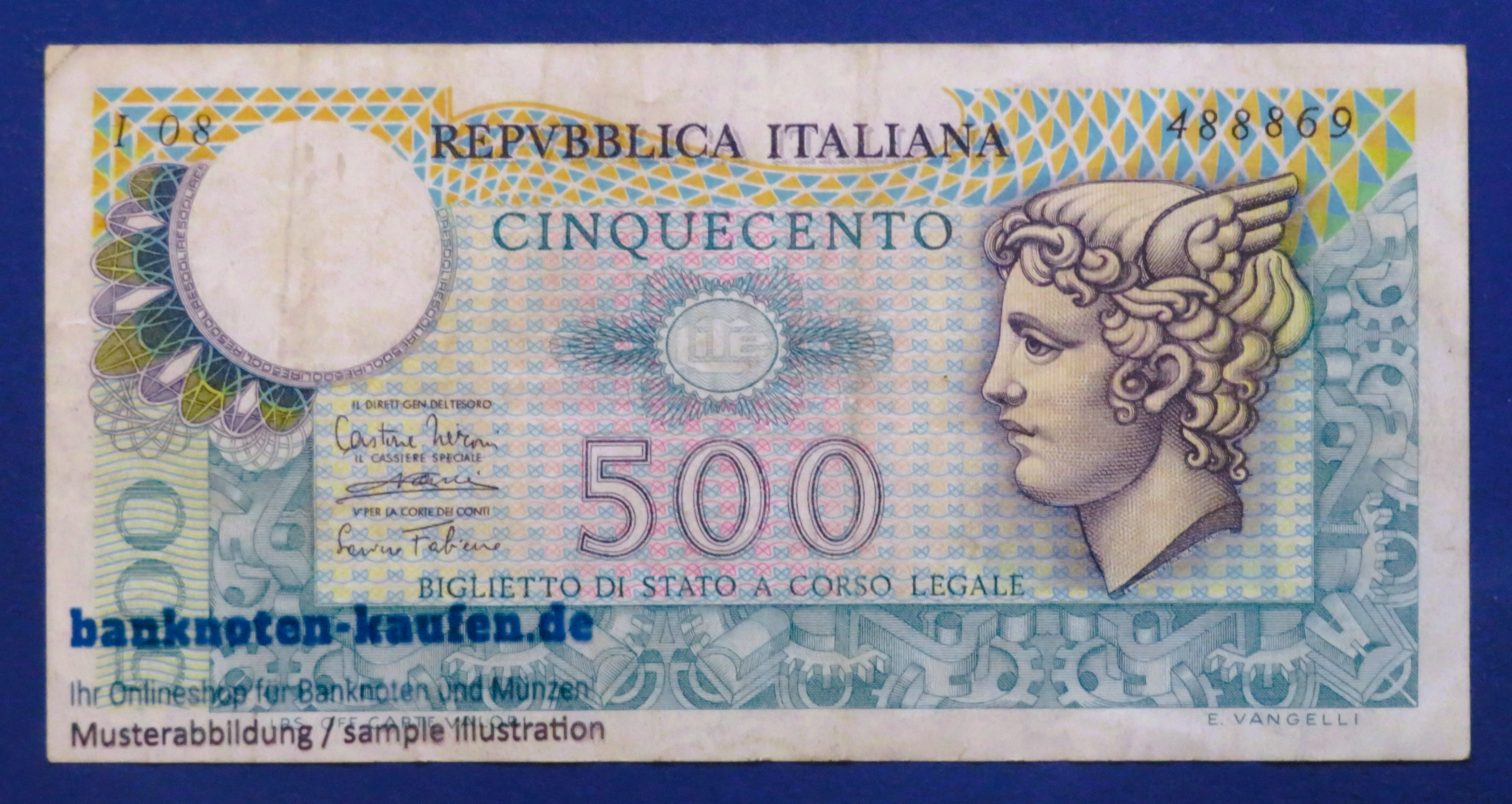 Italien, 500 Lire, 1974, gebraucht (USED / VF), P-94