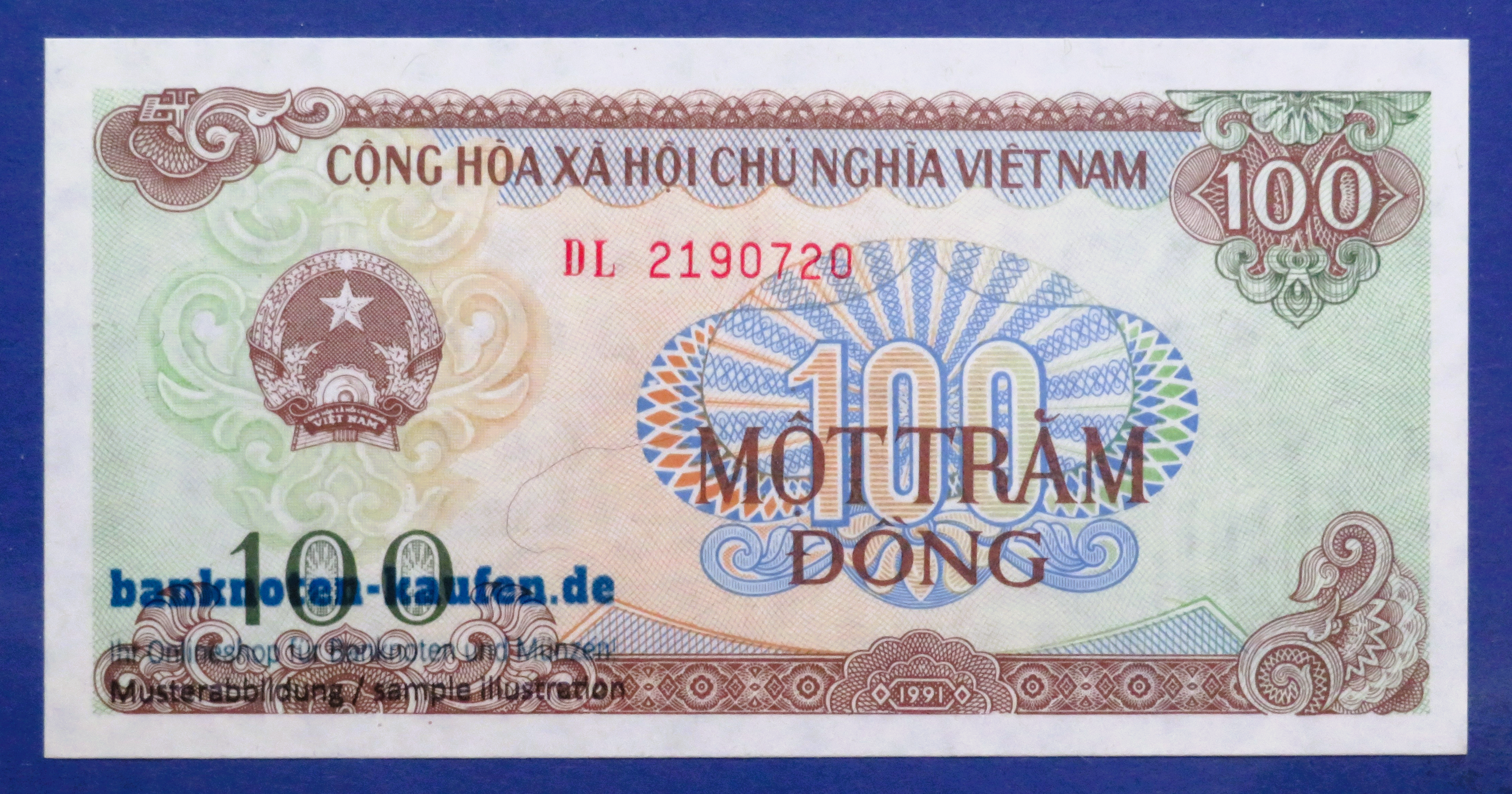 Viet Nam, 100 Dong, 1991, uncirculated (UNC), P-105a