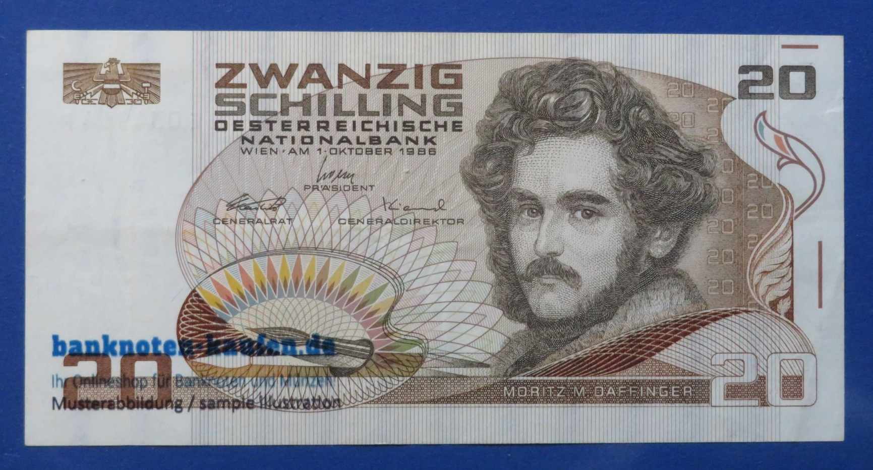 Austria, 20 Schilling, 1986, circulated (USED / VF), P-148