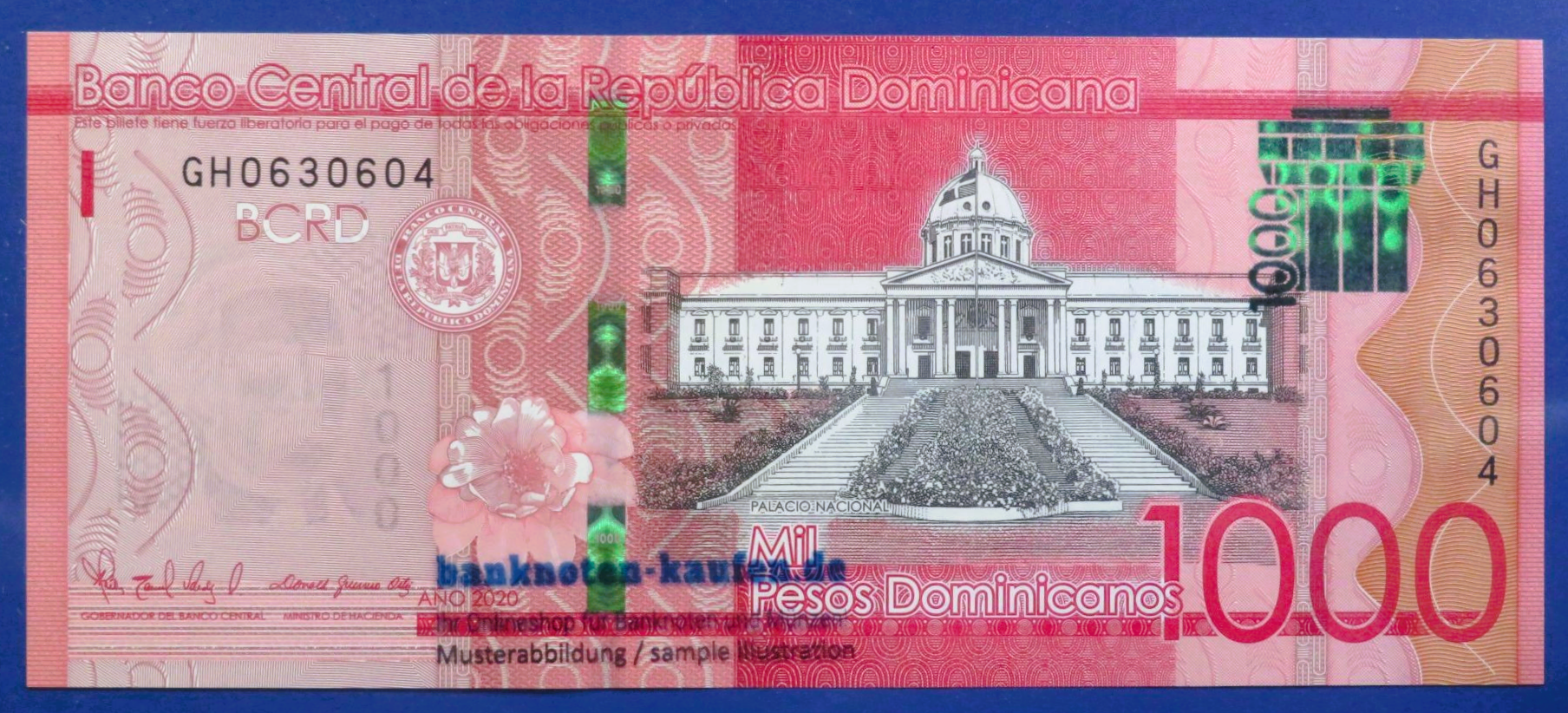 Dominican Republic - 1.000 Pesos, 2020, uncirculated (UNC)