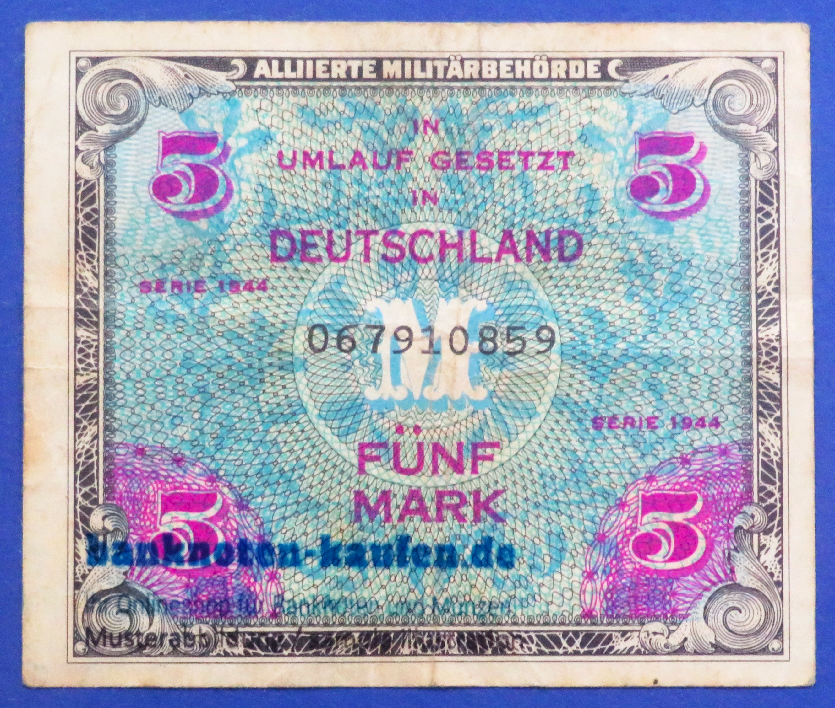 Germany, 5 Mark, 1944, circulated (USED / VF), P-193b