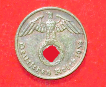 Deutsches Reich: 1 Reichspfennig, 1936-1940, gebraucht (used / vz), # 85