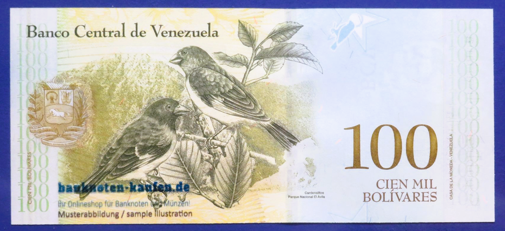 Venezuela - 100,000 Bolivares fuerte, 2017, uncirculated (UNC), P-100b2
