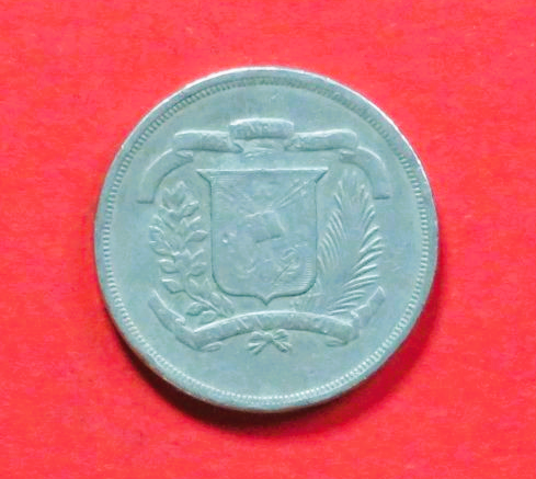 Dominikanische Republik: 5 Centavos, 1978-1981, gebraucht (used / ss), # 37
