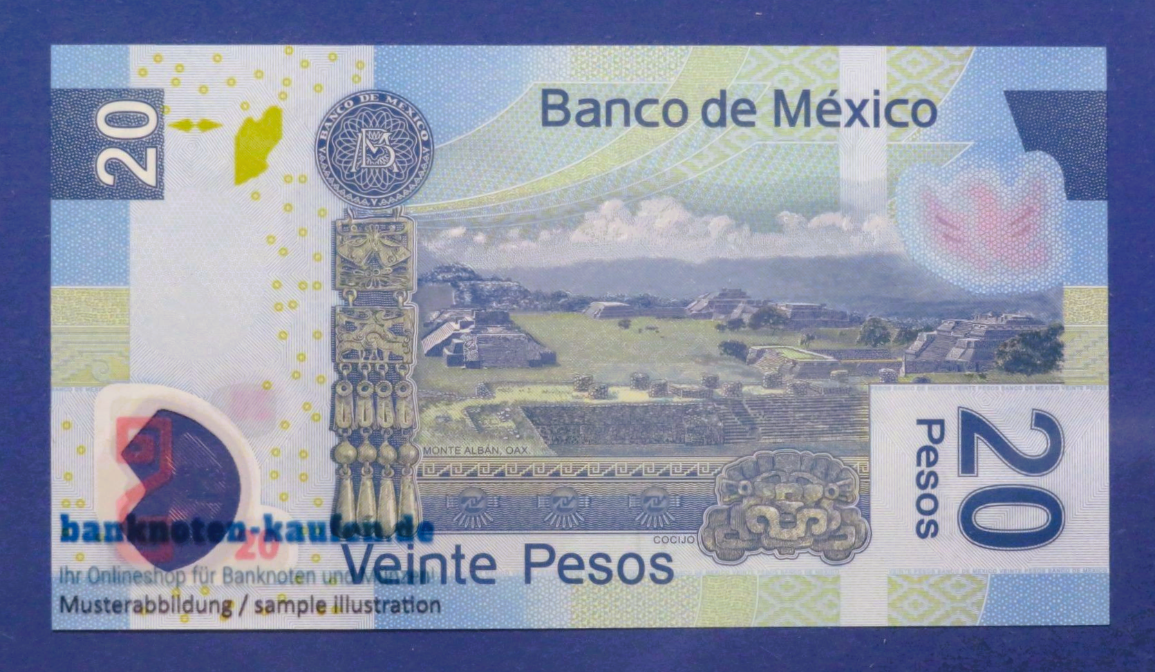 Mexiko, 20 Pesos, 2017, kassenfrisch (UNC), Polymer, P-122