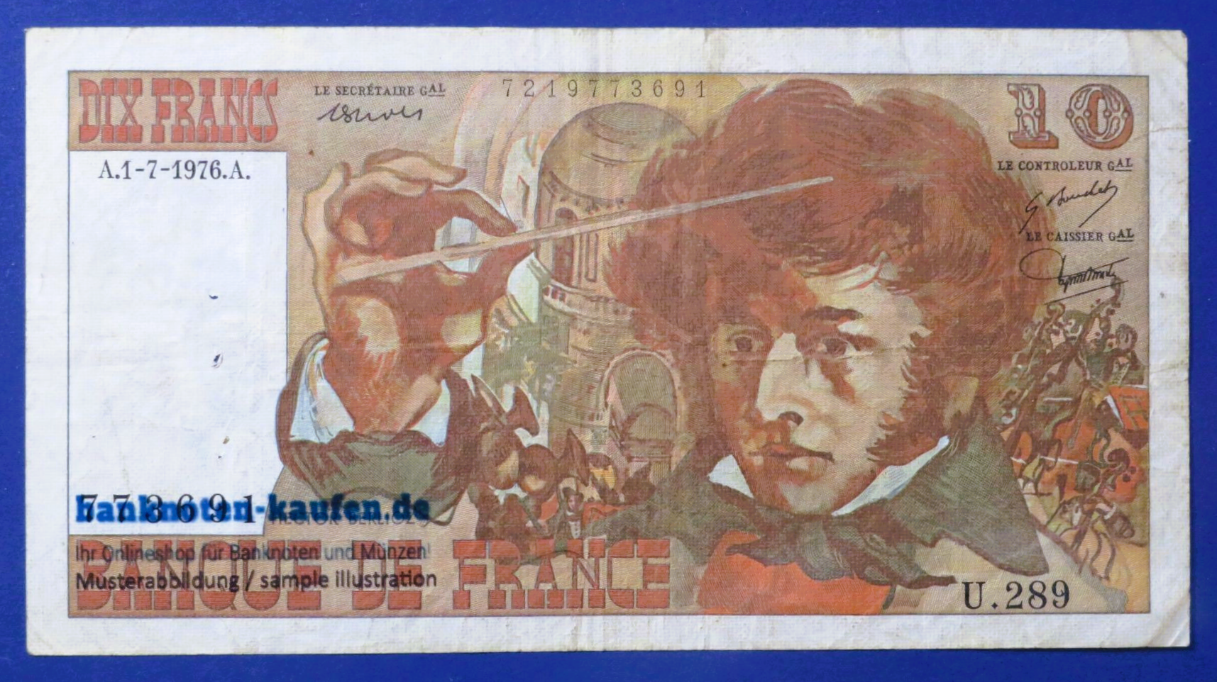 France, 10 Francs, 1976, circulated (USED / F), P-150c