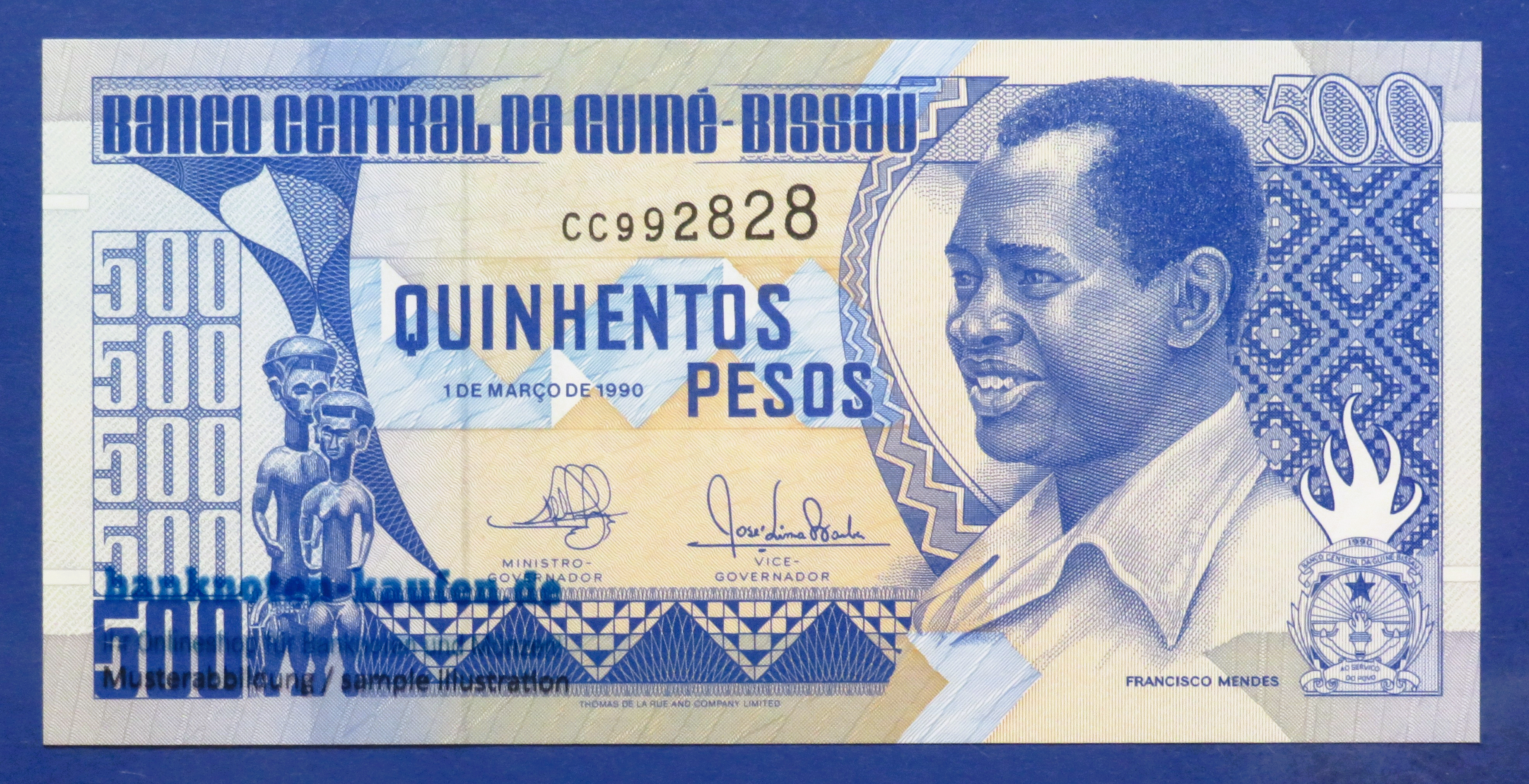 Guinea-Bissau, 500 Pesos, 1990, uncirculated (UNC), P-12