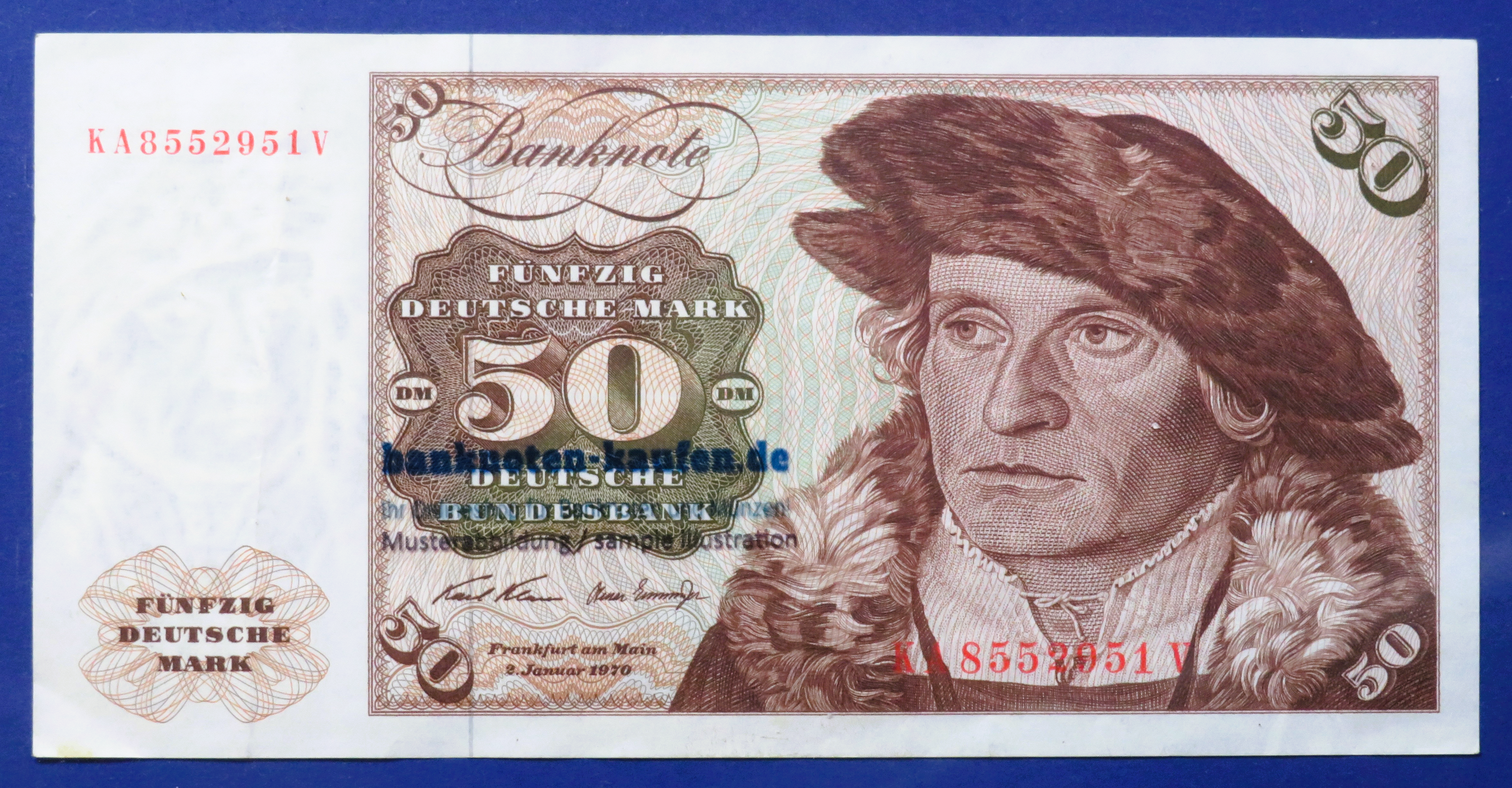 Germany-Federal Republic, 50 Mark, 1970, circulated (USED / VF+), P-33a