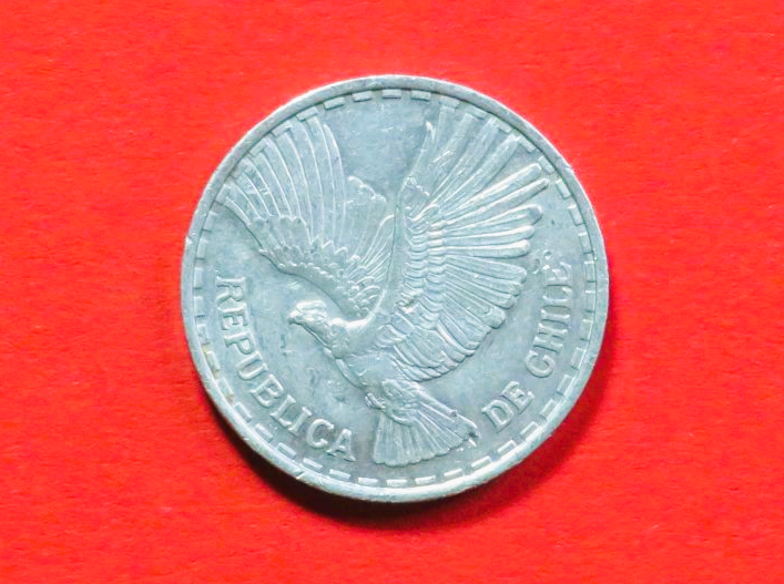 Chile: 1 Centesimo, 1960-1963, gebraucht (used / ss), # 30