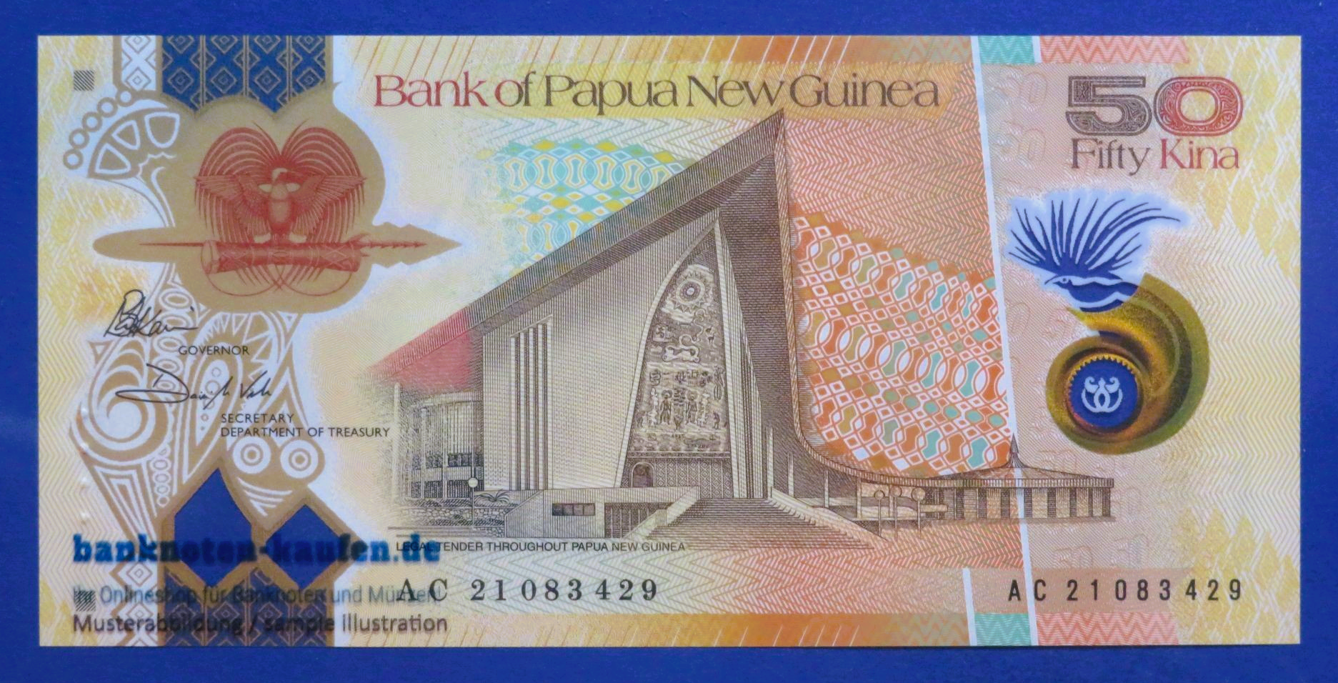 Papua New Guinea, 50 Kina, 2021, uncirculated (UNC), Polymer, P-54a