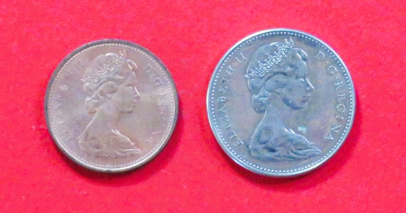 Canada:  1/5 Cents, 1967, circulated (used / vf), Commemorative issue, # 67/68
