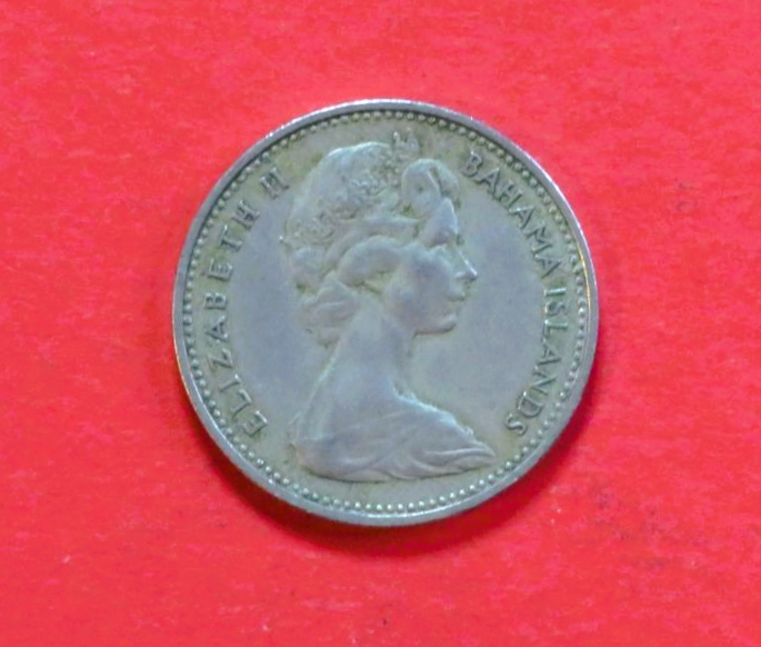 Bahamas: 5 Cents, 1966-1970, circulated (USED / vf)