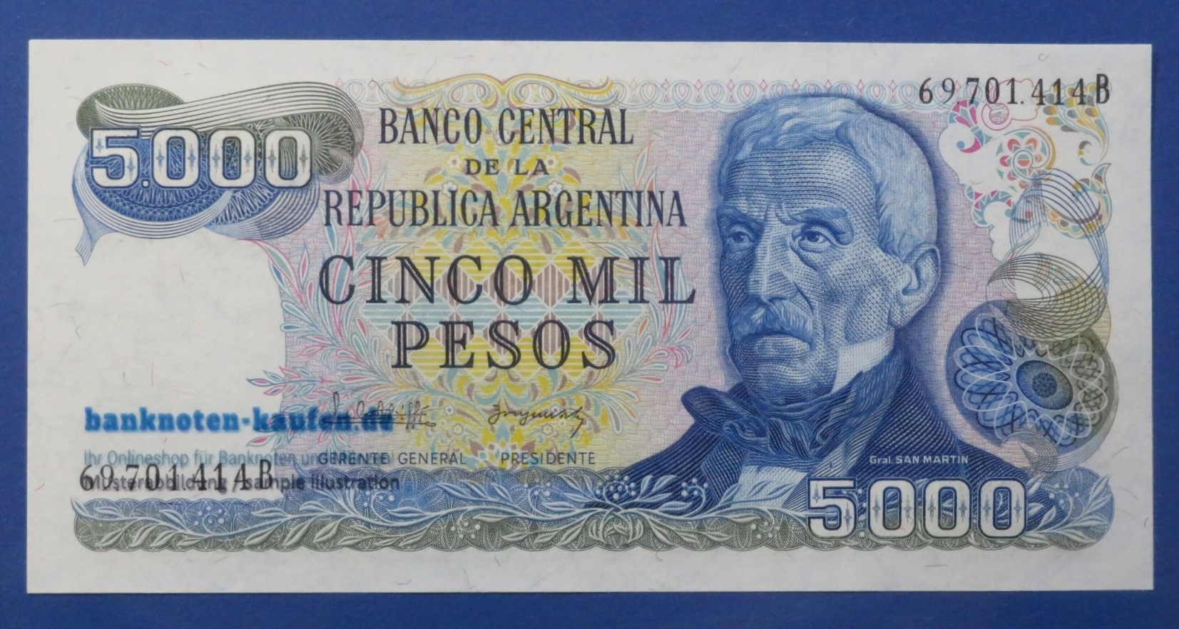 Argentina - 5,000 Pesos, 1977-83ND, uncirculated (UNC), P-305b