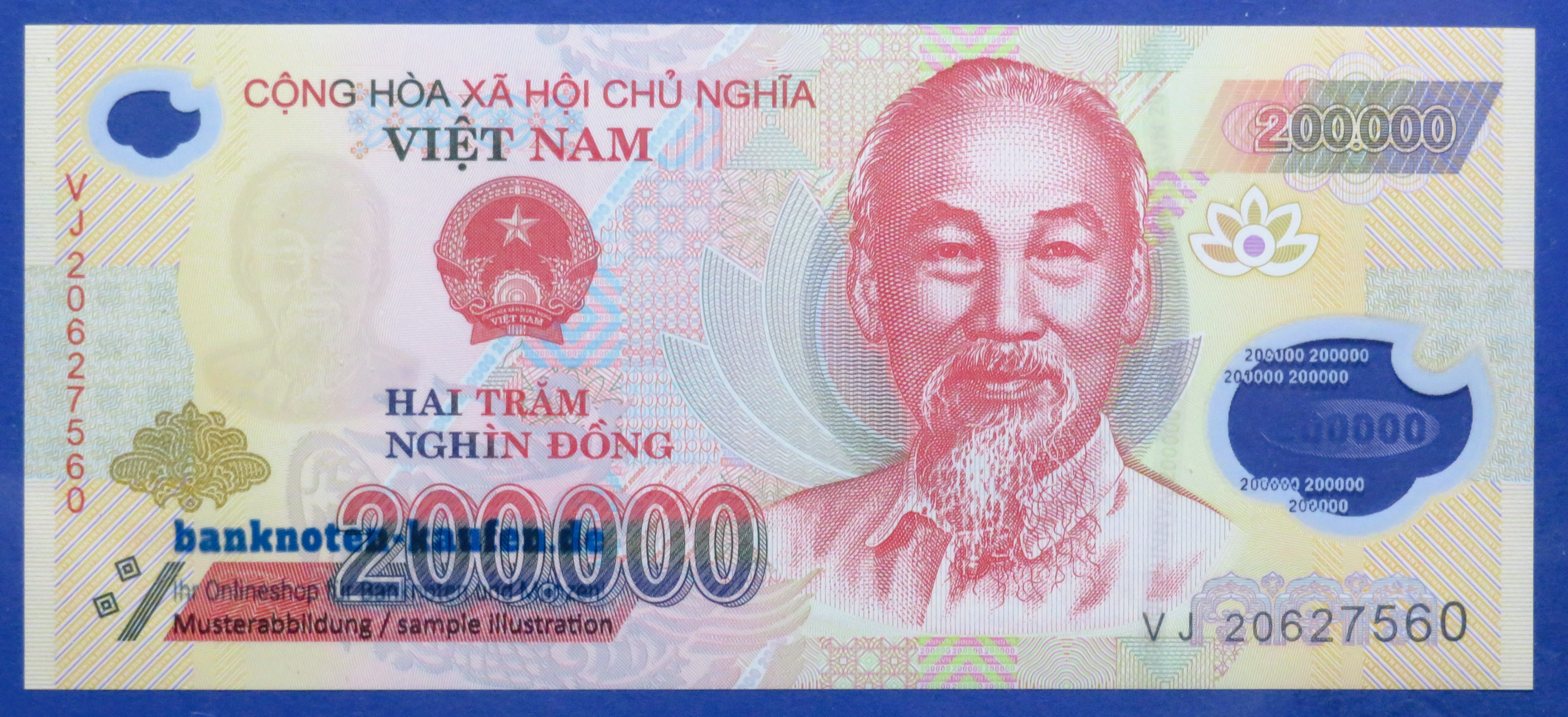 Viet Nam - 200,000 Dong, 2020, uncirculated (UNC), Polymer, P-123