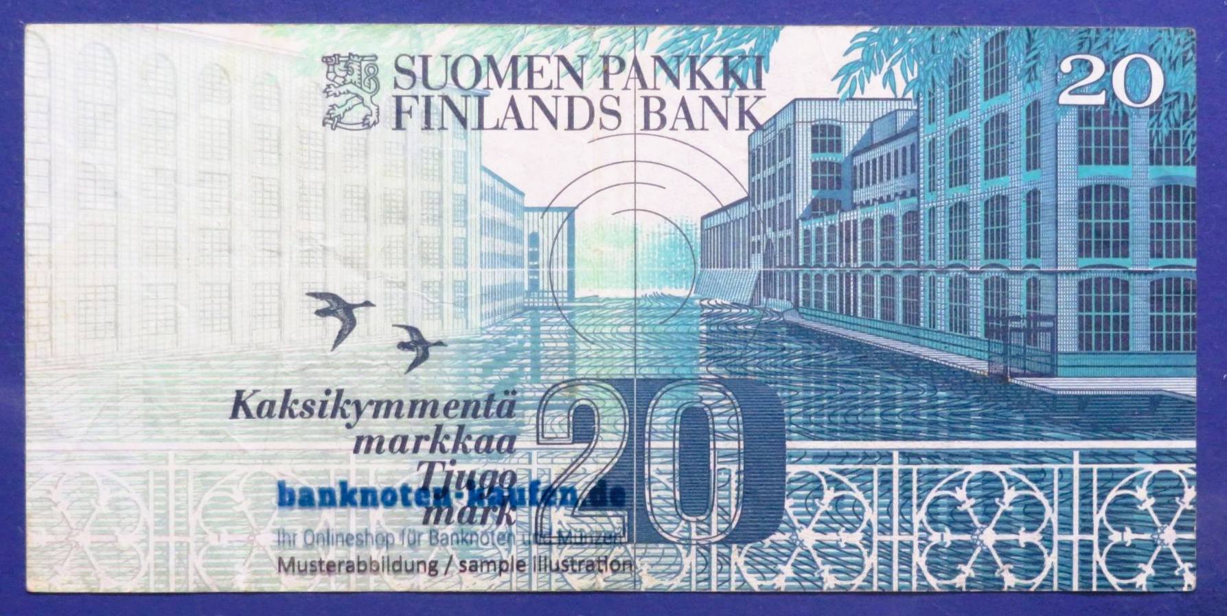 Finnland, 20 Markkaa, 1993 (1997), gebraucht (USED / VF-), P-123