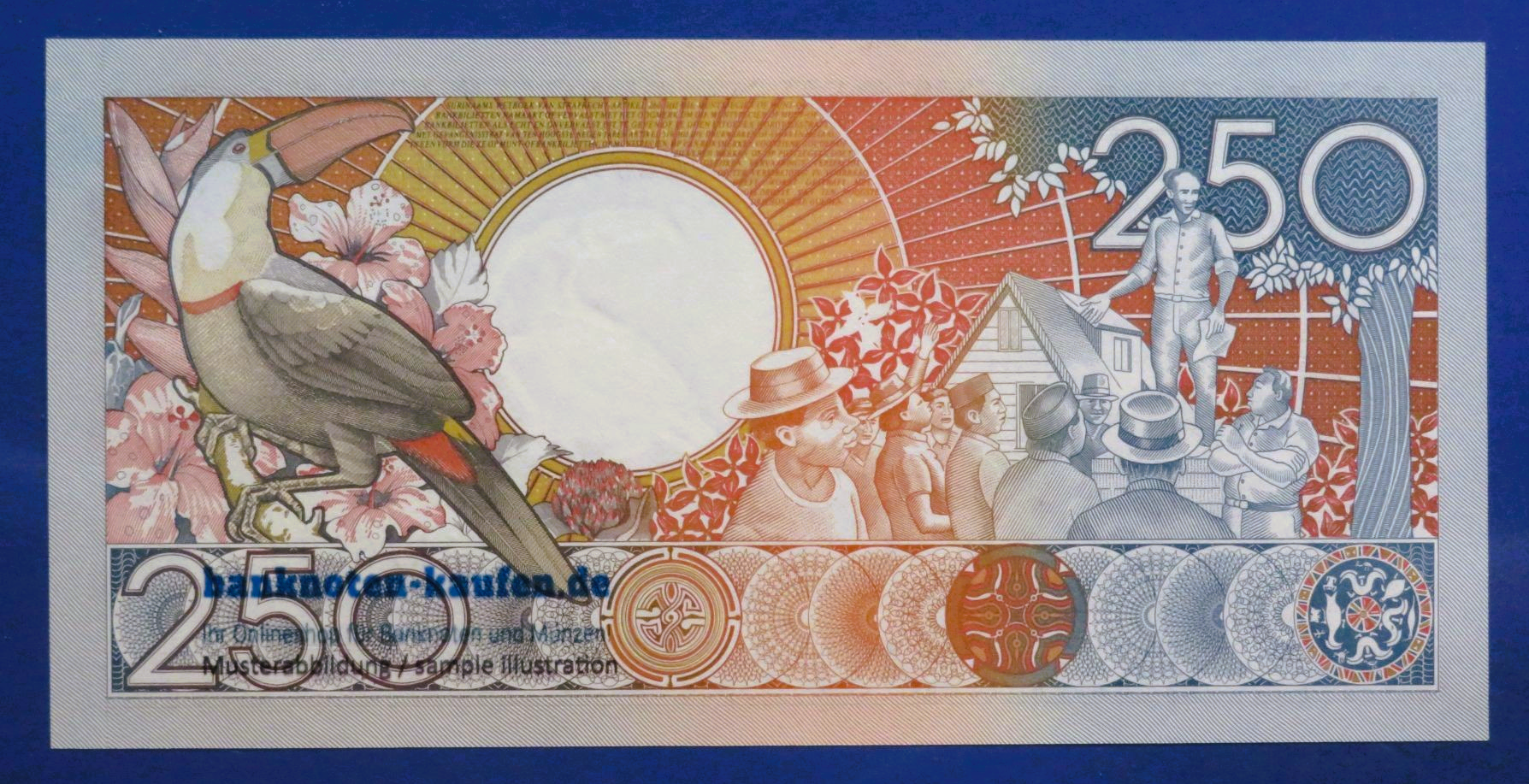 Suriname, 250 Gulden, 1988, kassenfrisch (UNC), P-134