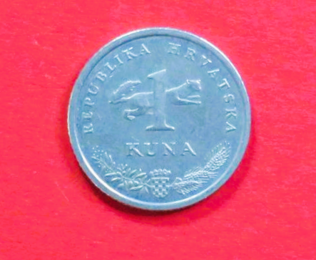 Croatia:  1 Kuna, 1999, circulated (used / vf-xf), Commemorative issue, # 13.2