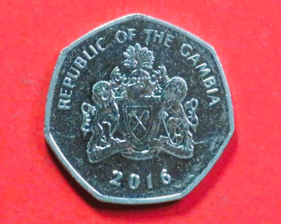 Gambia, 1 Dalasi, 2008+, gebraucht (used / ss+), # 68a