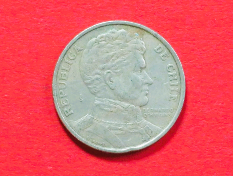 Chile: 1 Peso, 1975, gebraucht (used / ss), # 54