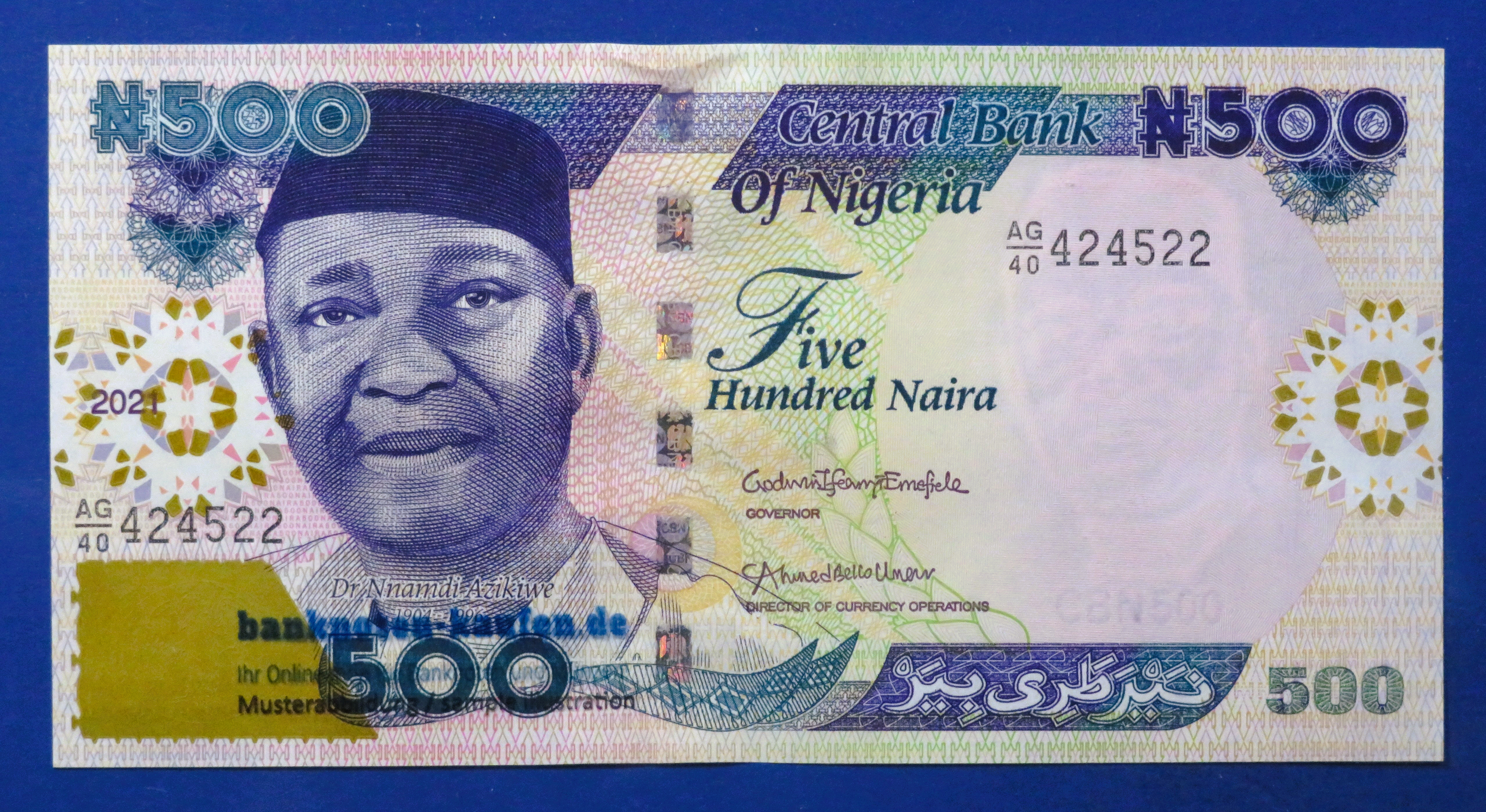 Nigeria, 500 Naira, 2021, uncirculated (UNC), P-30u