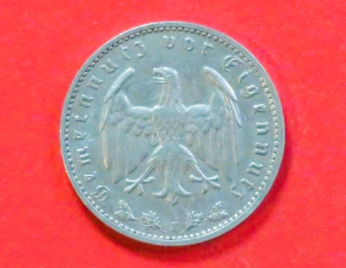 Deutsches Reich: 1 Reichsmark, 1933-1939, gebraucht (used / ss), # 80