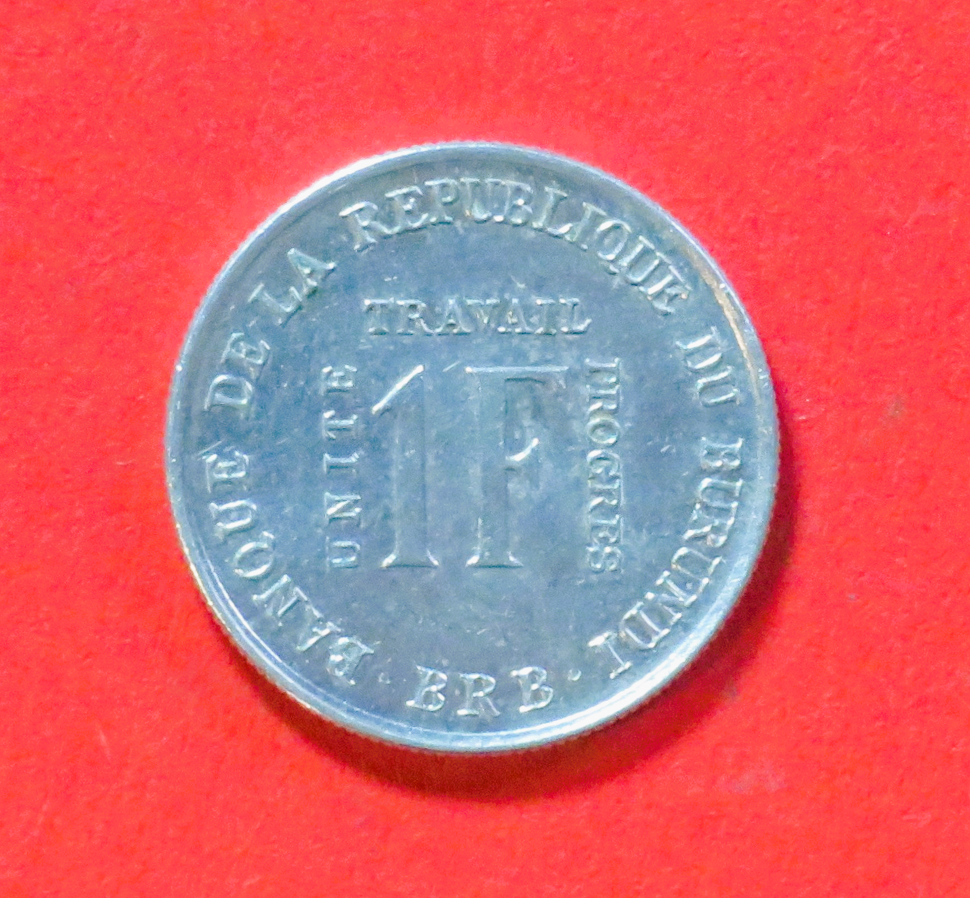 Burundi:  1 Franc, 1970, circulated (used / vf+)