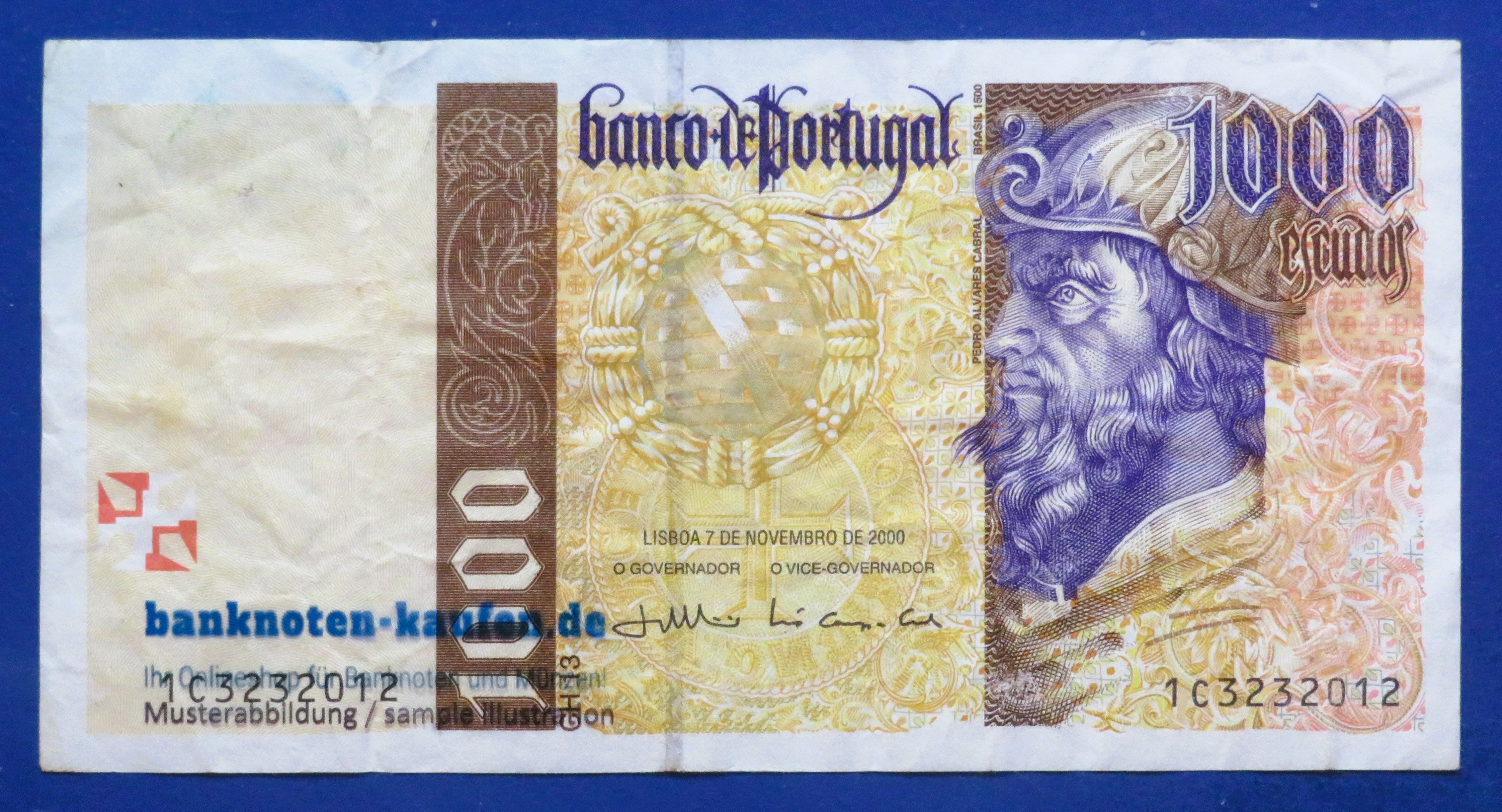 Portugal, 1.000 Escudos, 2000, gebraucht (USED / VF), P-188d