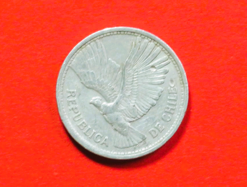 Chile: 10 Pesos=1 Condor, 1956-1959, gebraucht (used / ss), # 28