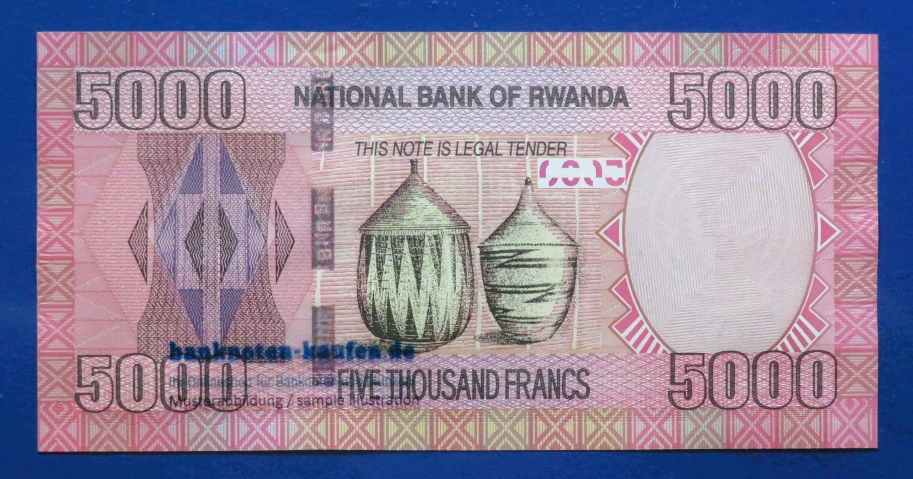 Ruanda, 5.000 Francs, 2014, kassenfrisch (UNC), P-41