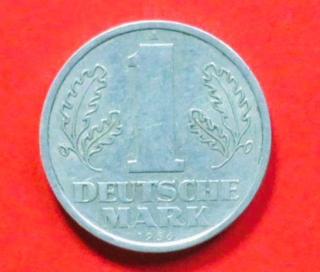 DDR: 1 Deutsche Mark, 1956-1963, gebraucht (used / ss), # 13