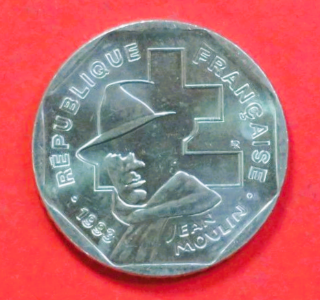Frankreich:  2 Francs, 1993, gebraucht (used / ss+), Gedenkausgabe, # 305