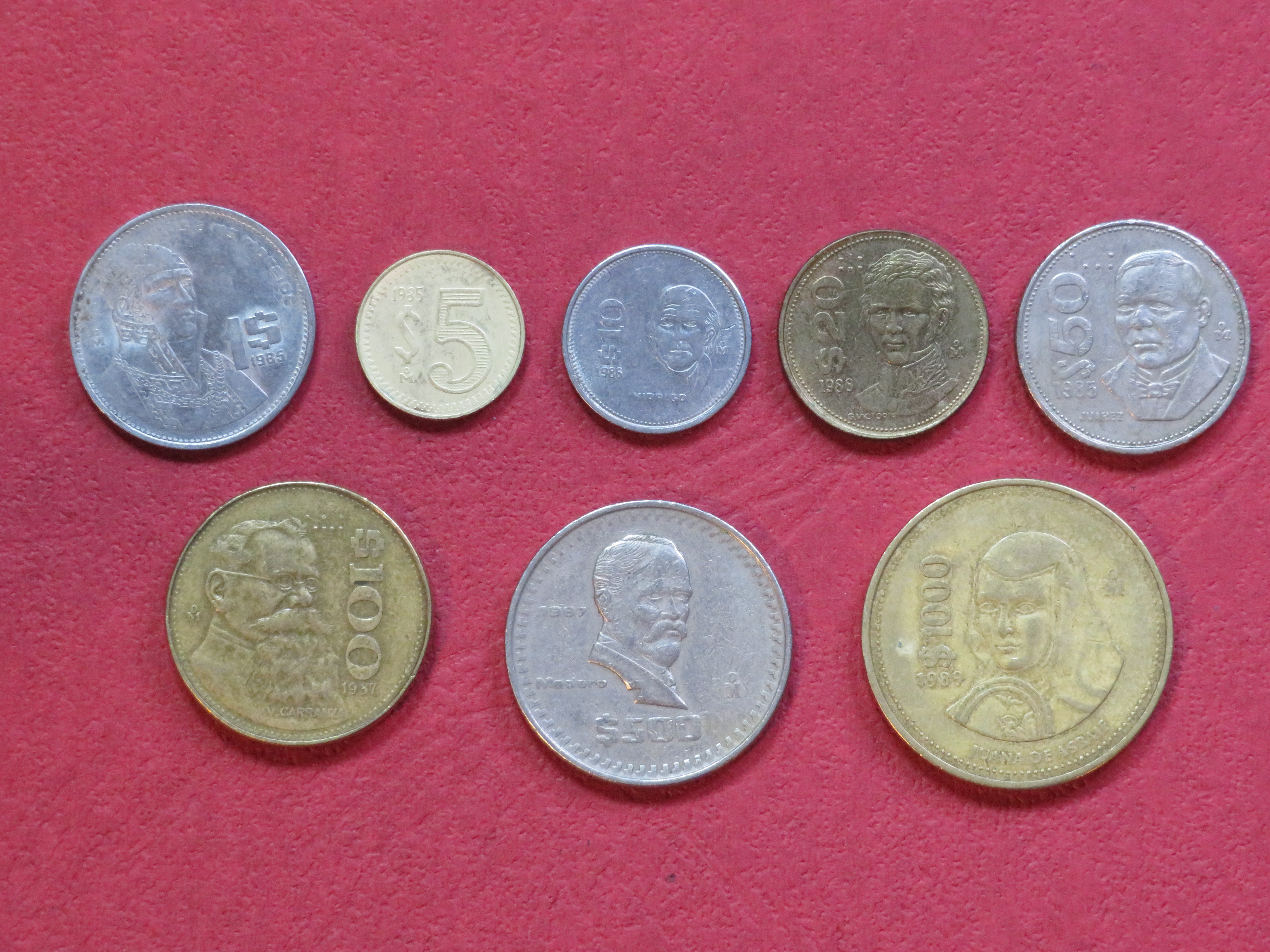 Colombia - Coin Set 1974-1981 - USED