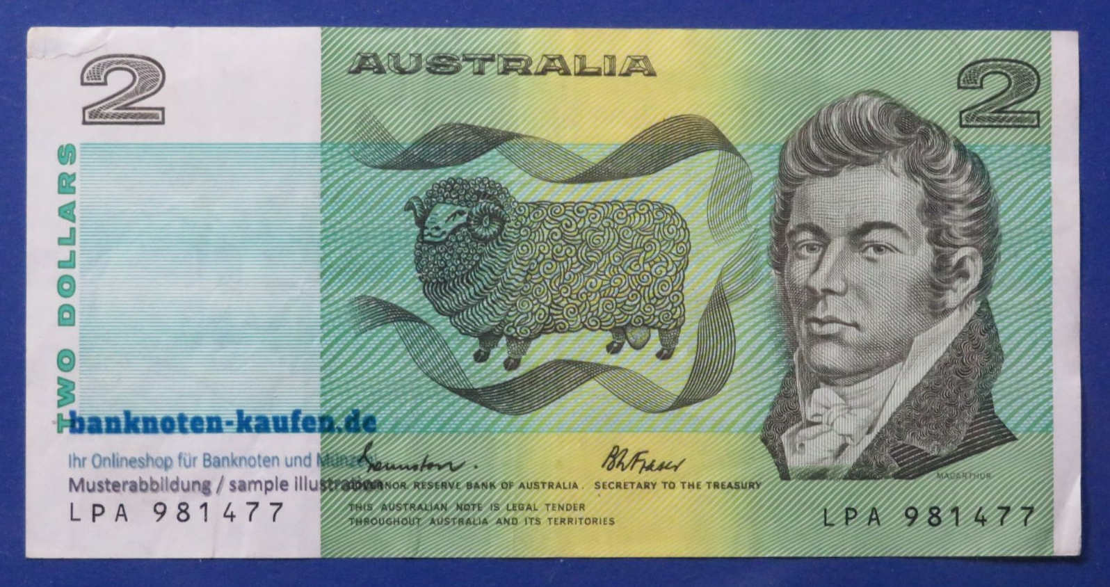 Australia, 2 Dollars, 1974-85ND, circulated (USED / F-VF), P-43