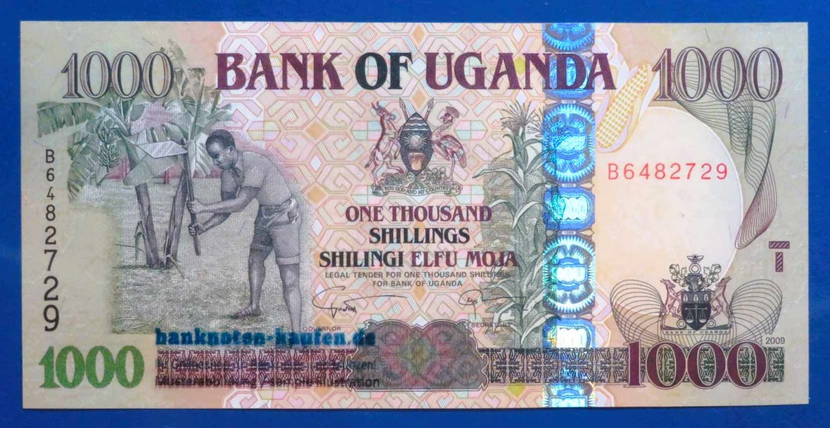 Uganda - 1,000 Shillings, 2009, uncirculated (UNC), P-43d