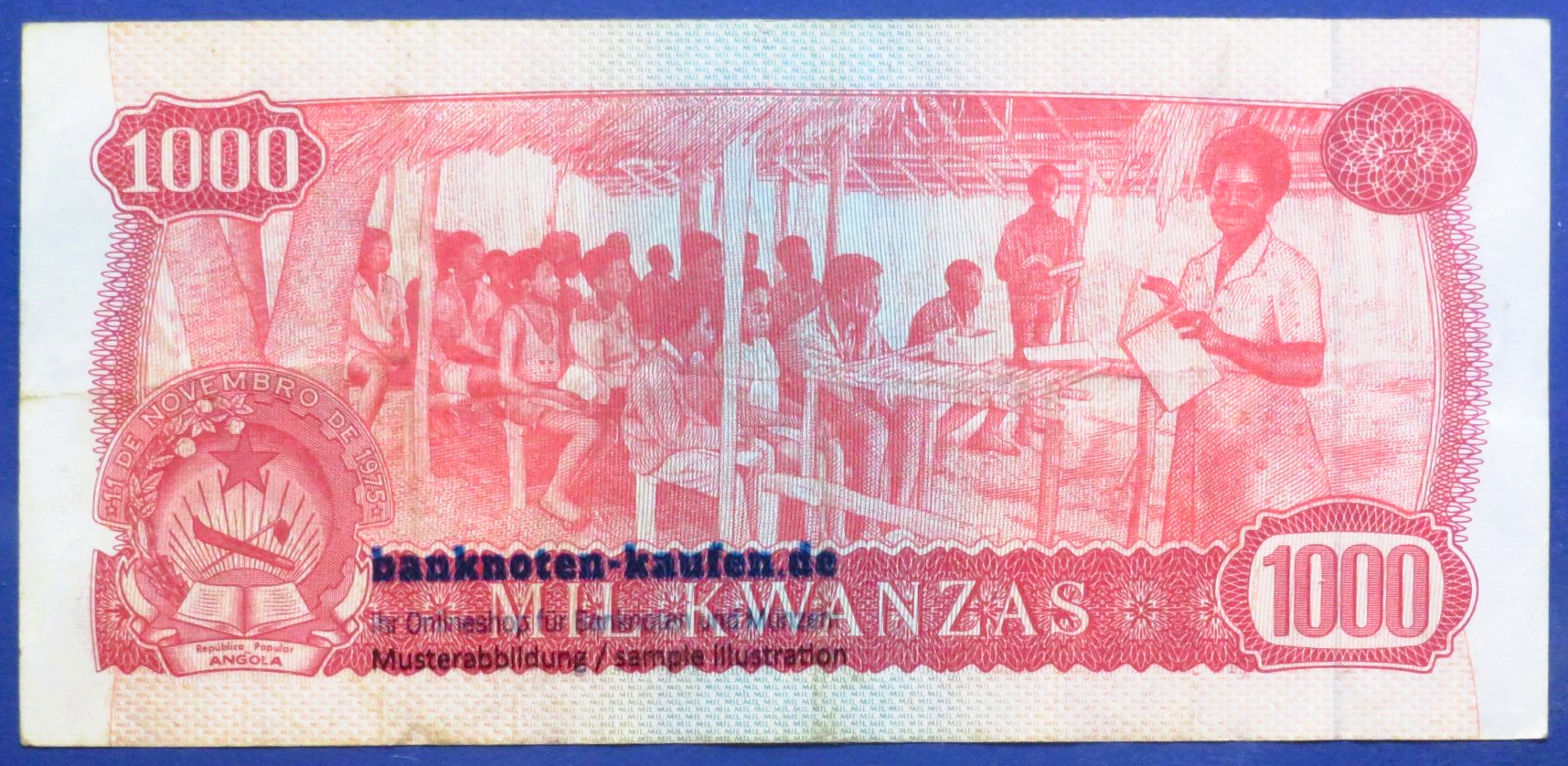 Angola, 1.000 Kwanzas, 1976, gebraucht (USED / VF), P-113
