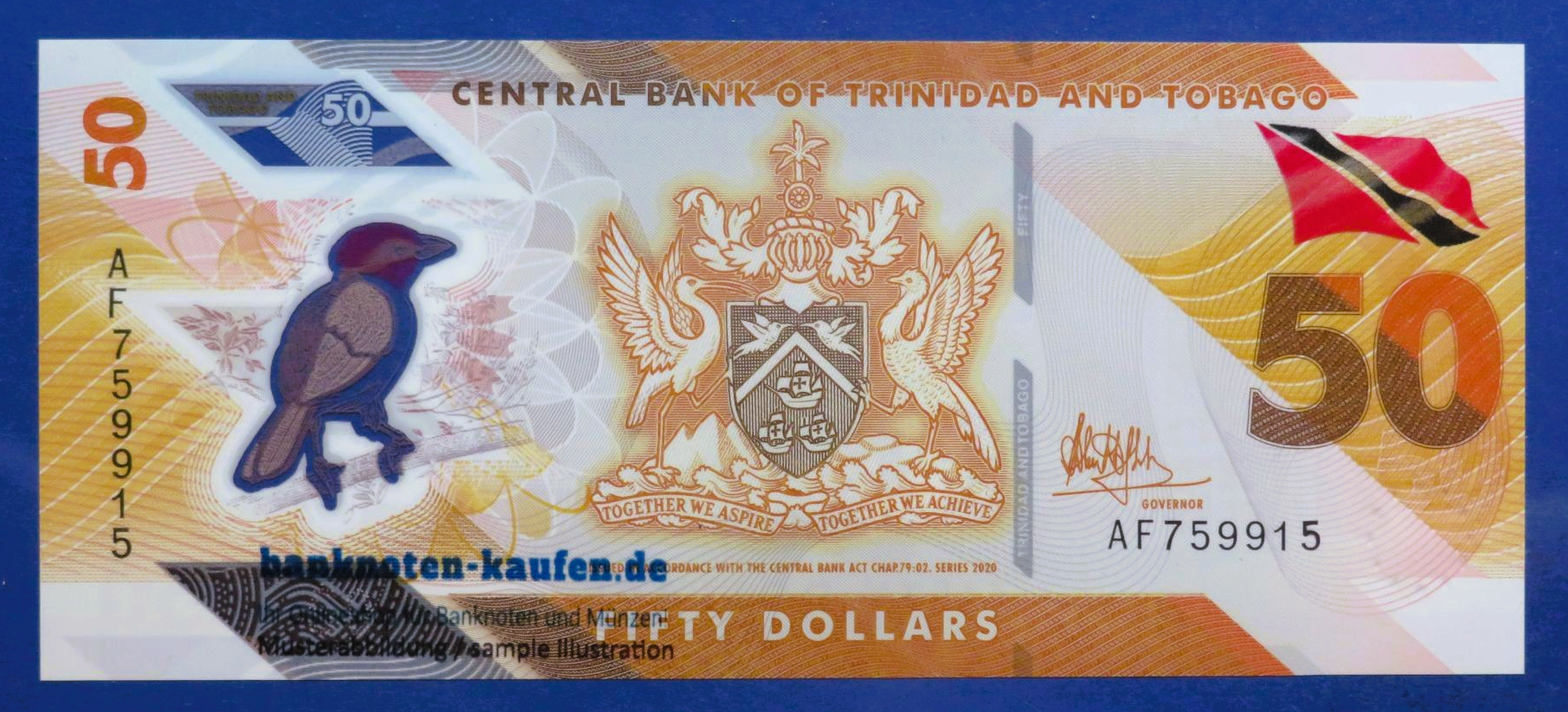 Trinidad and Tobago, 50 Dollars, 2020, uncirculated (UNC), Polymer, P-64